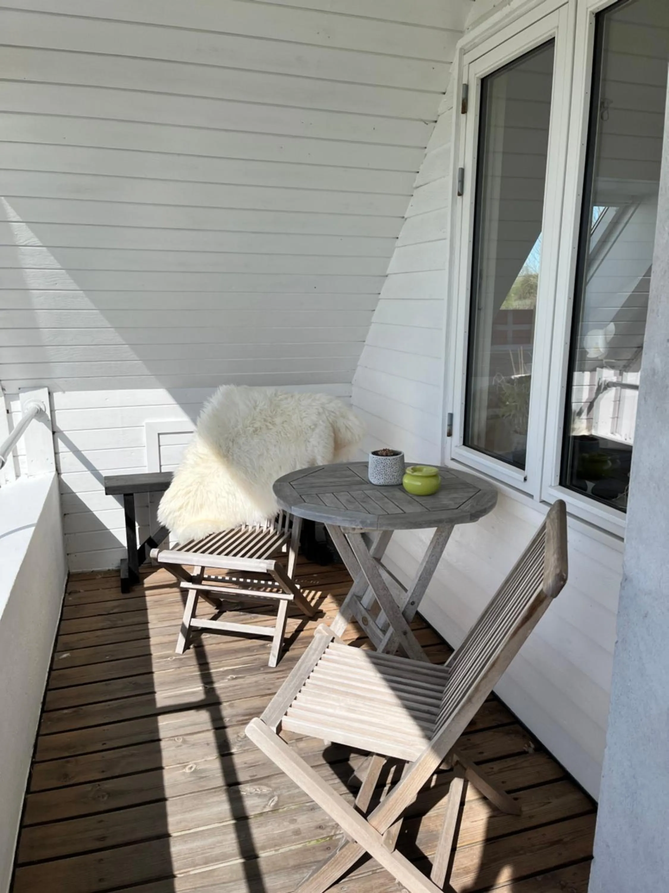 Balcony/Terrace in Apartment Ruhetgaard Bed & kitchen