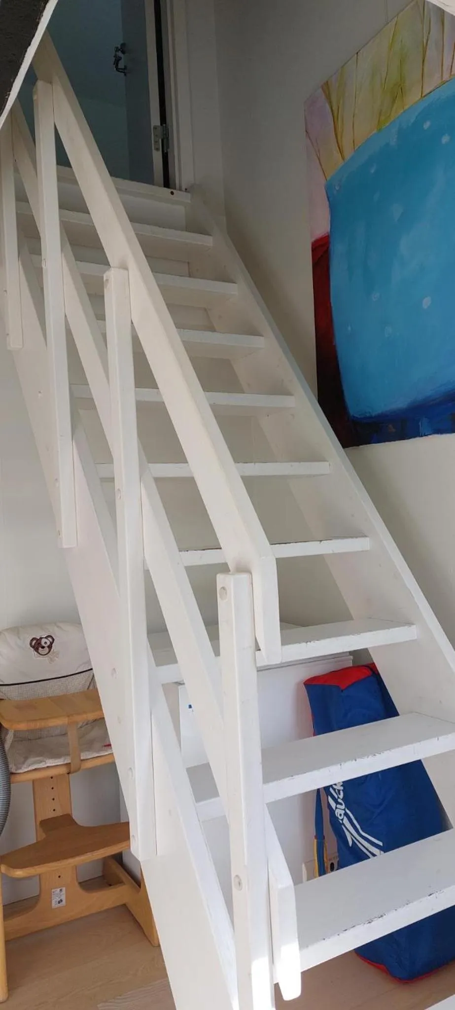 Property building in Apartment Ruhetgaard Bed & kitchen