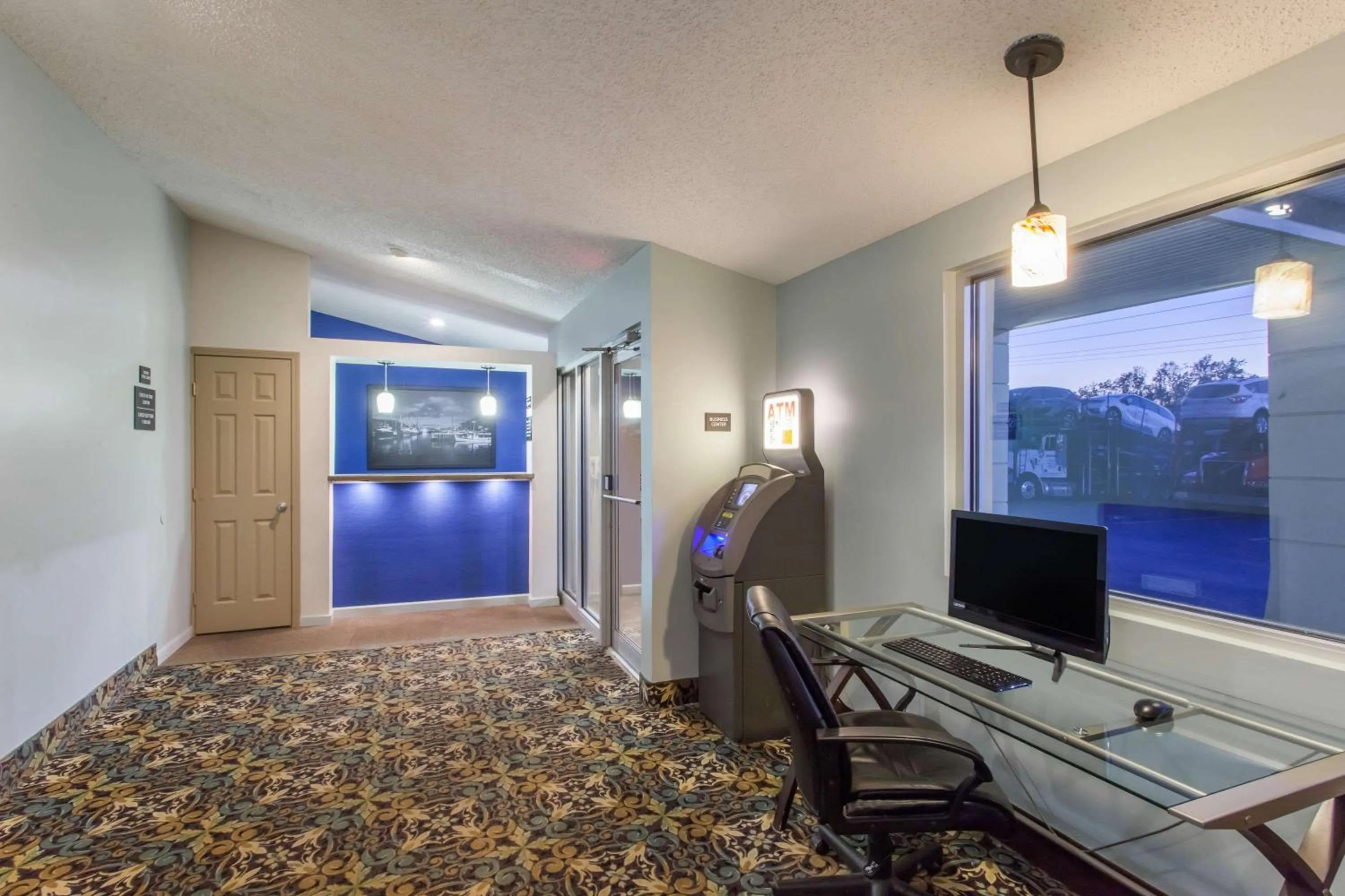 Lobby or reception in SuperB Hamburg Motel