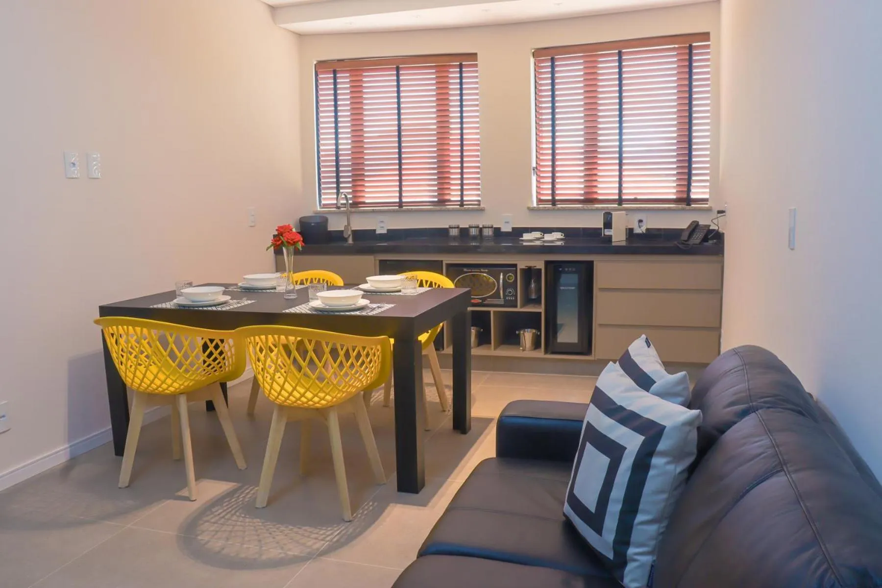 Kitchen or kitchenette in Porto das Asas Park Hotel