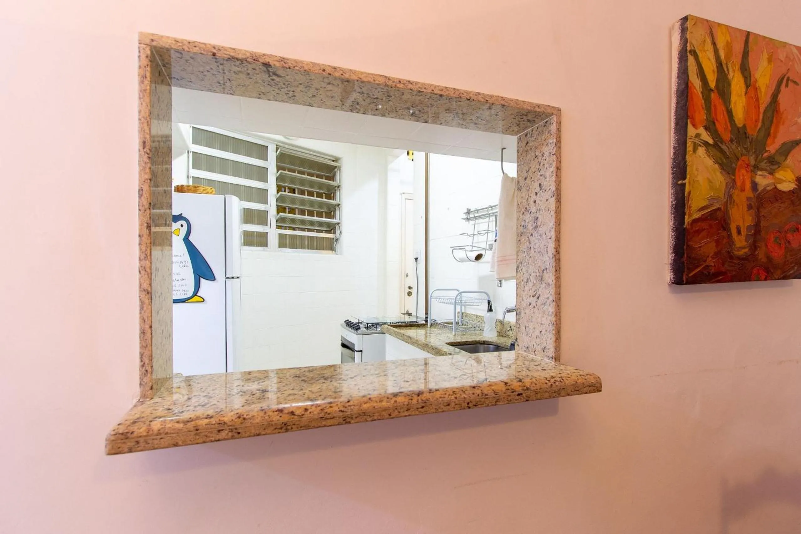 Kitchen or kitchenette in Ipanema: 2Qtos Confortável, Ao Lado da Praia