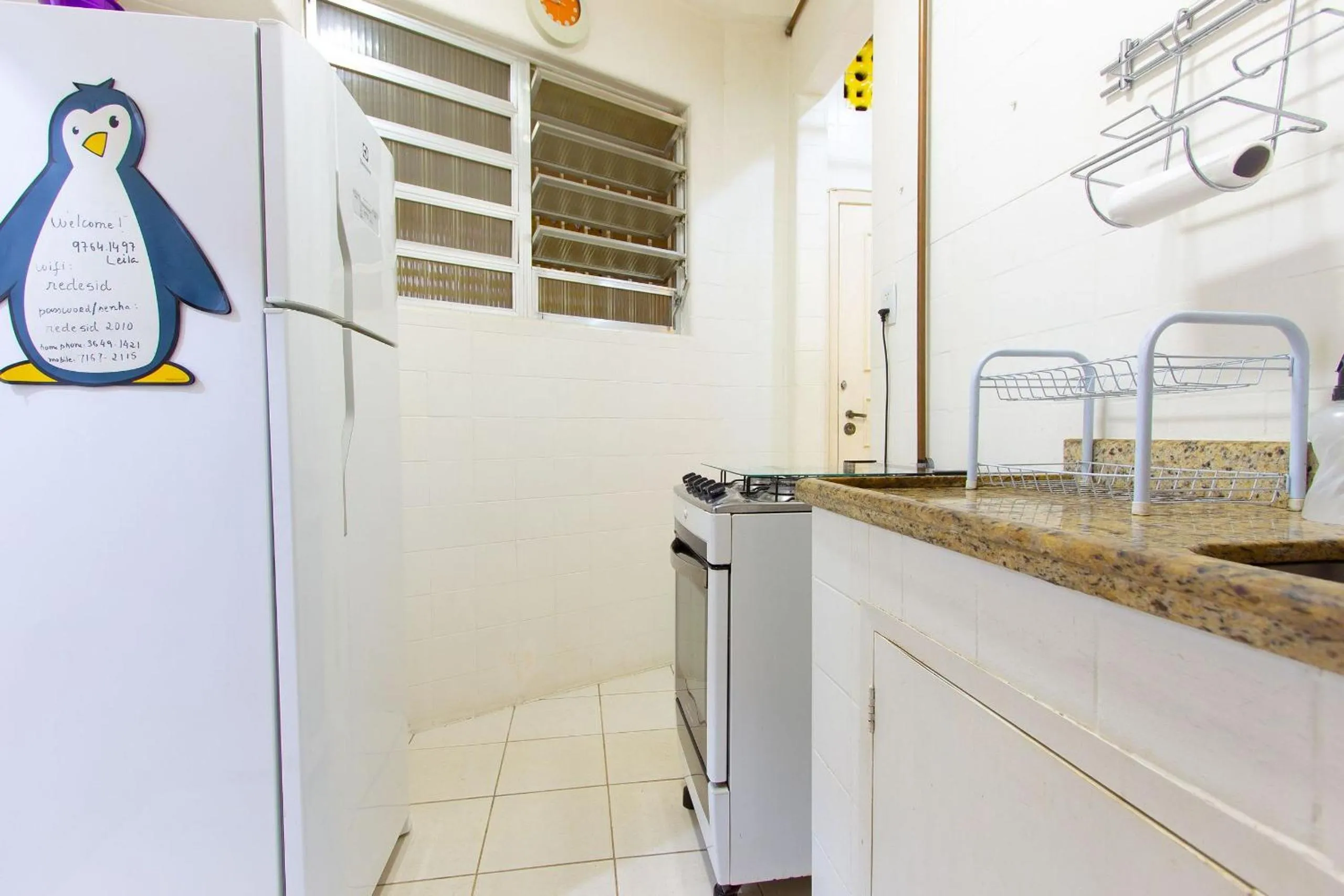 Kitchen or kitchenette in Ipanema: 2Qtos Confortável, Ao Lado da Praia
