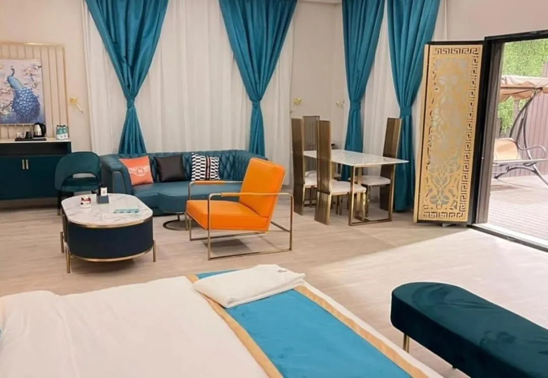 Bed in Relax Palace Hotel Apartments