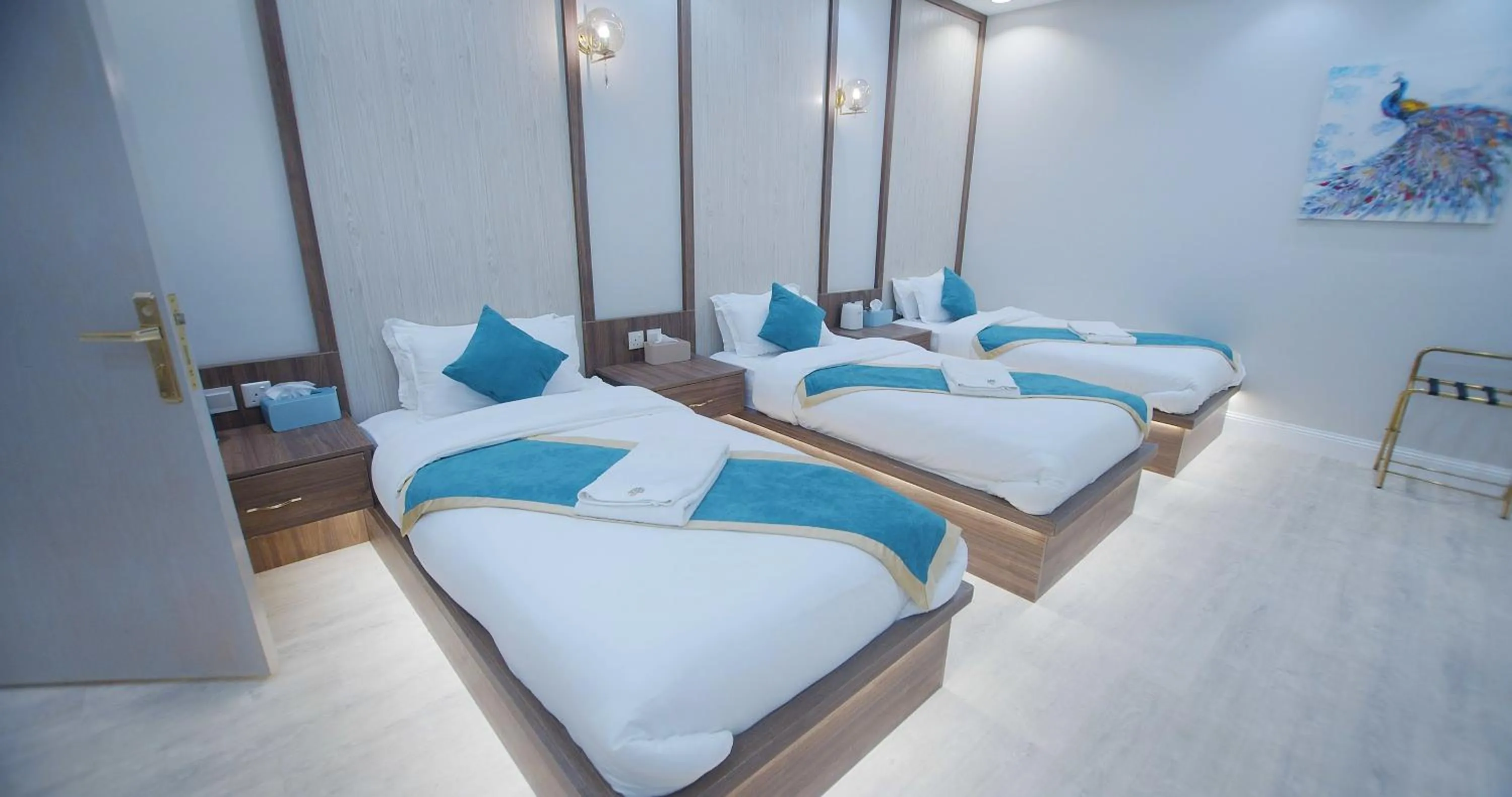 Bed in Relax Palace Hotel Apartments