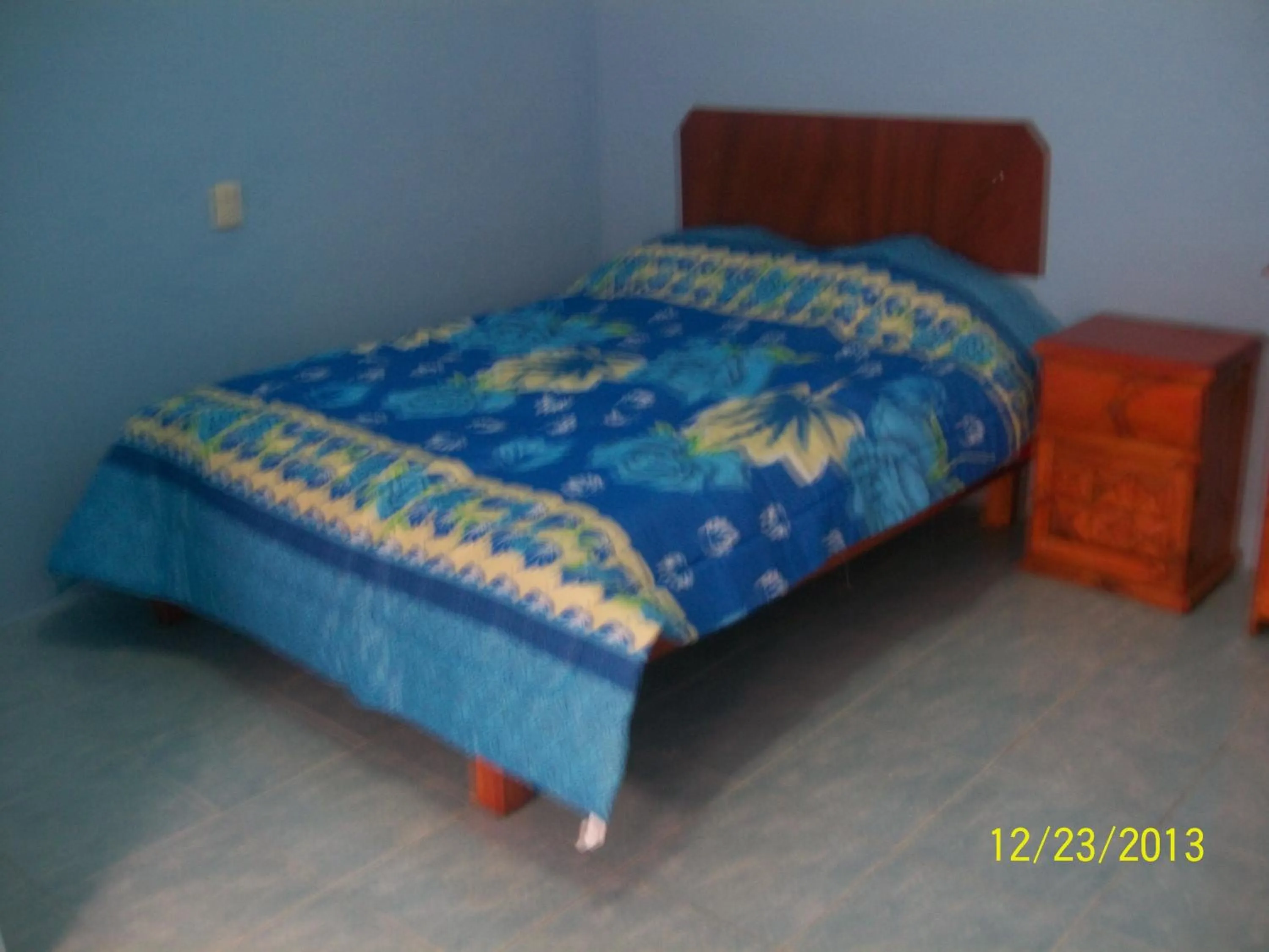 Bed in Hostal Eclipse Oaxaca