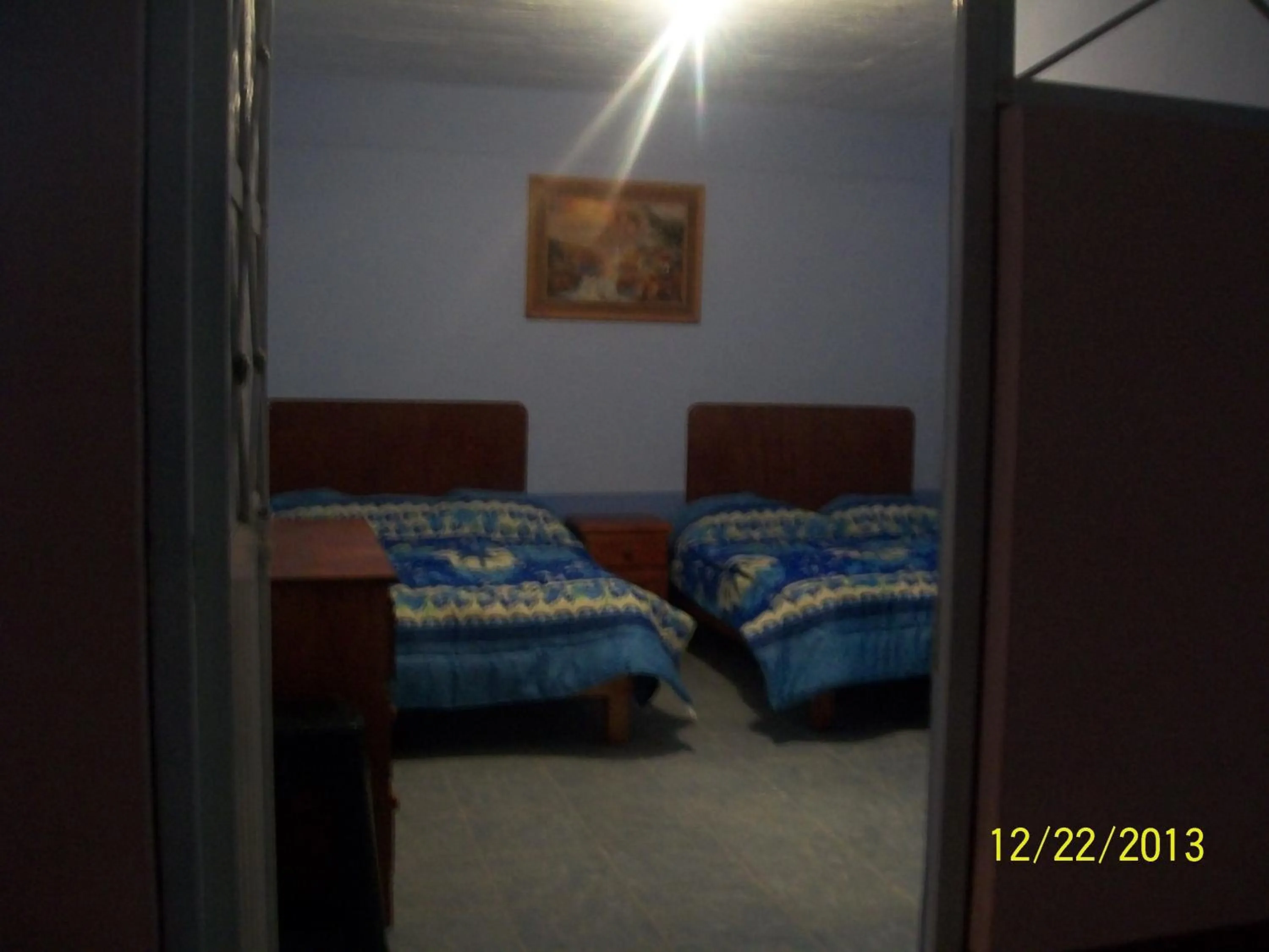 Bed in Hostal Eclipse Oaxaca