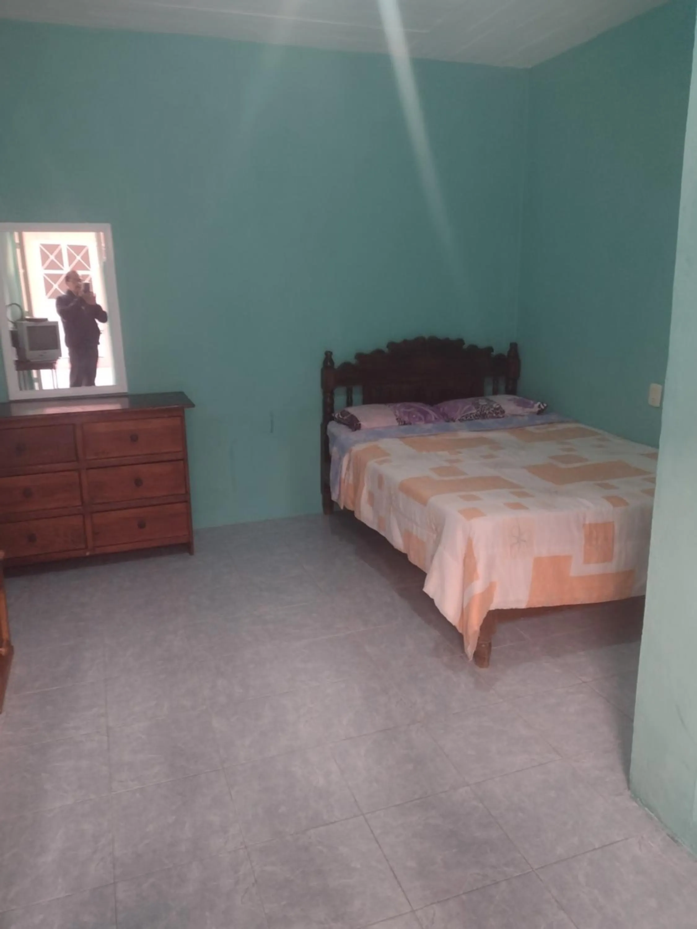 Bed in Hostal Eclipse Oaxaca