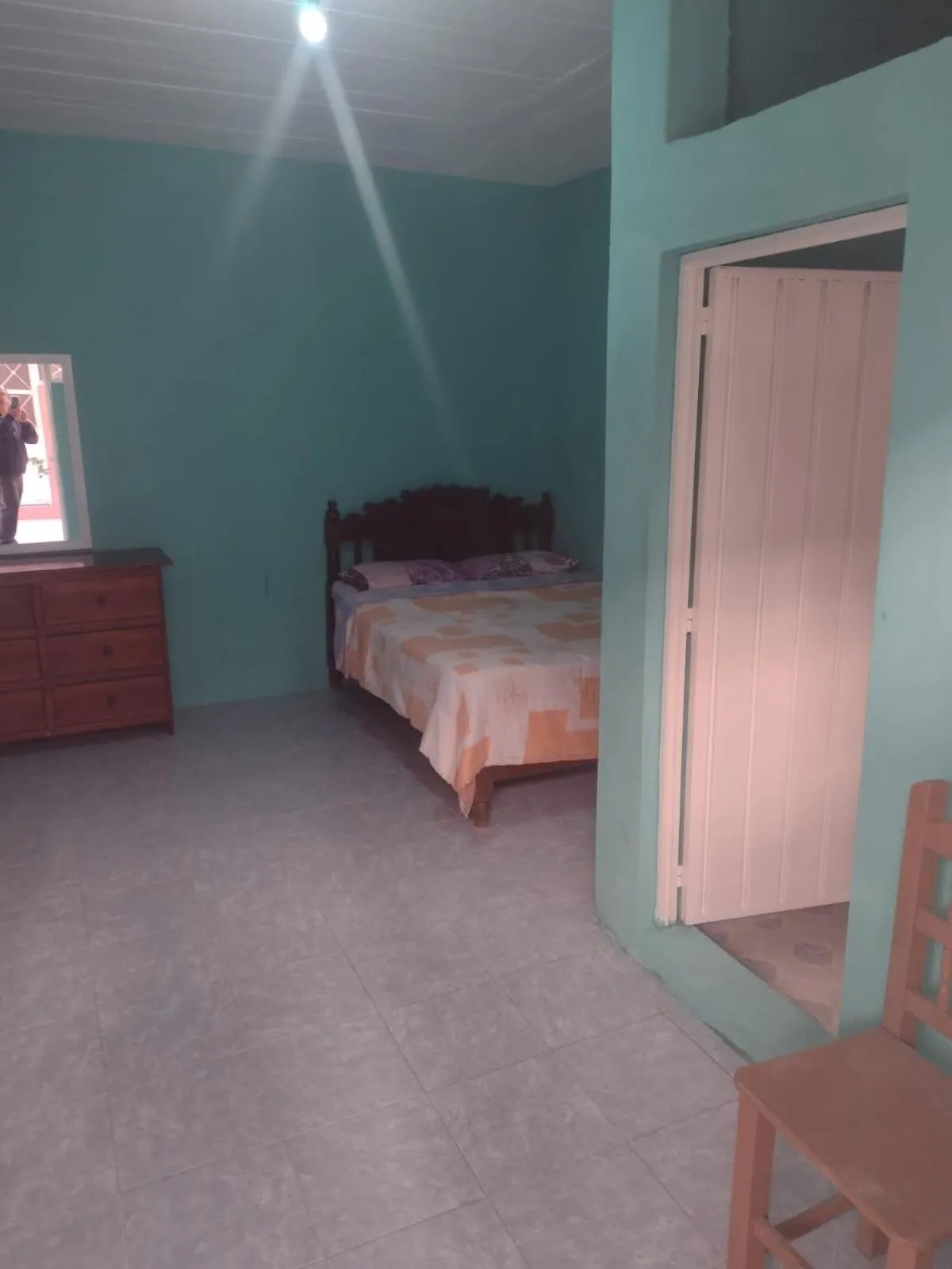 Bed in Hostal Eclipse Oaxaca