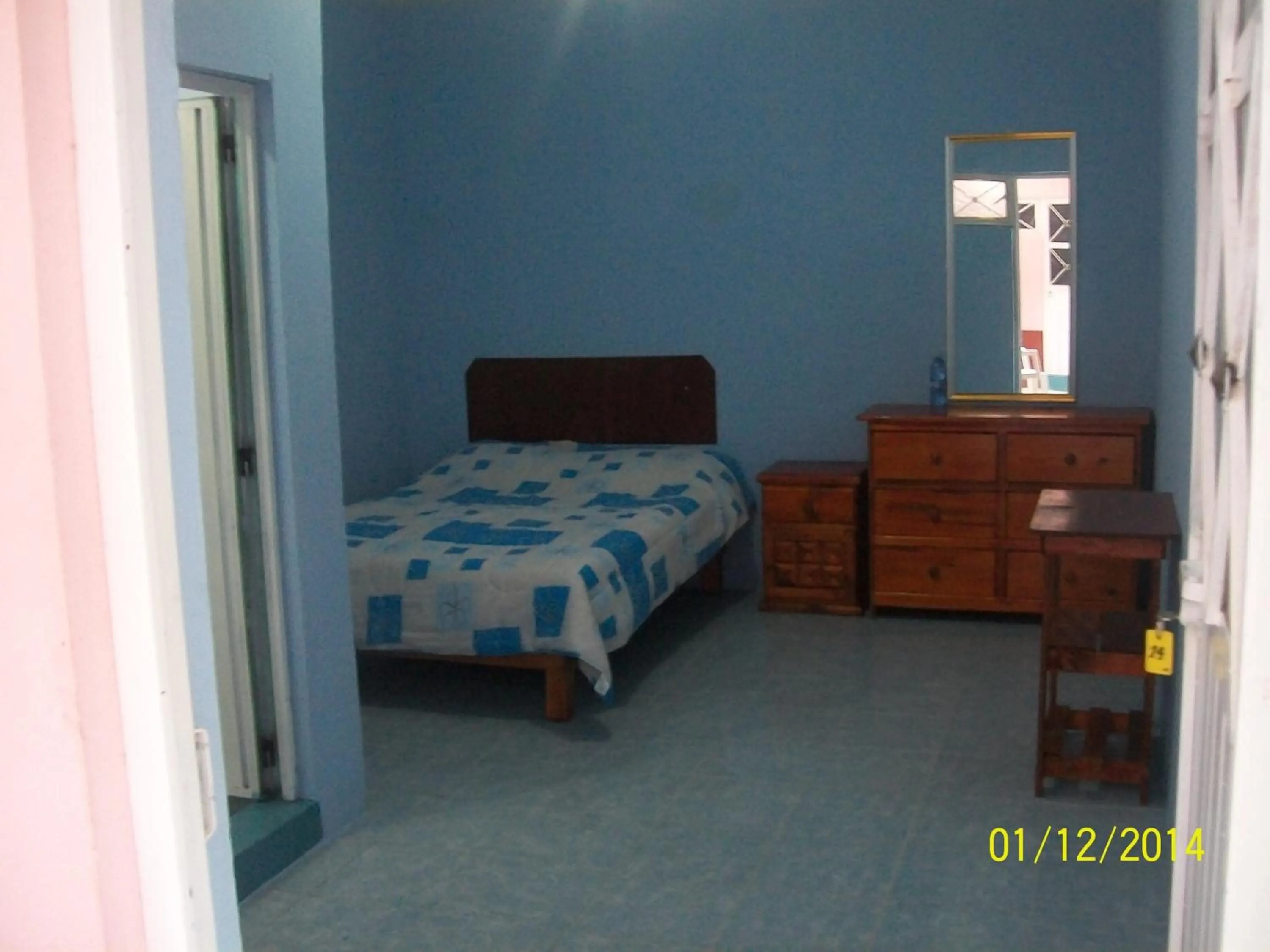 Bed in Hostal Eclipse Oaxaca