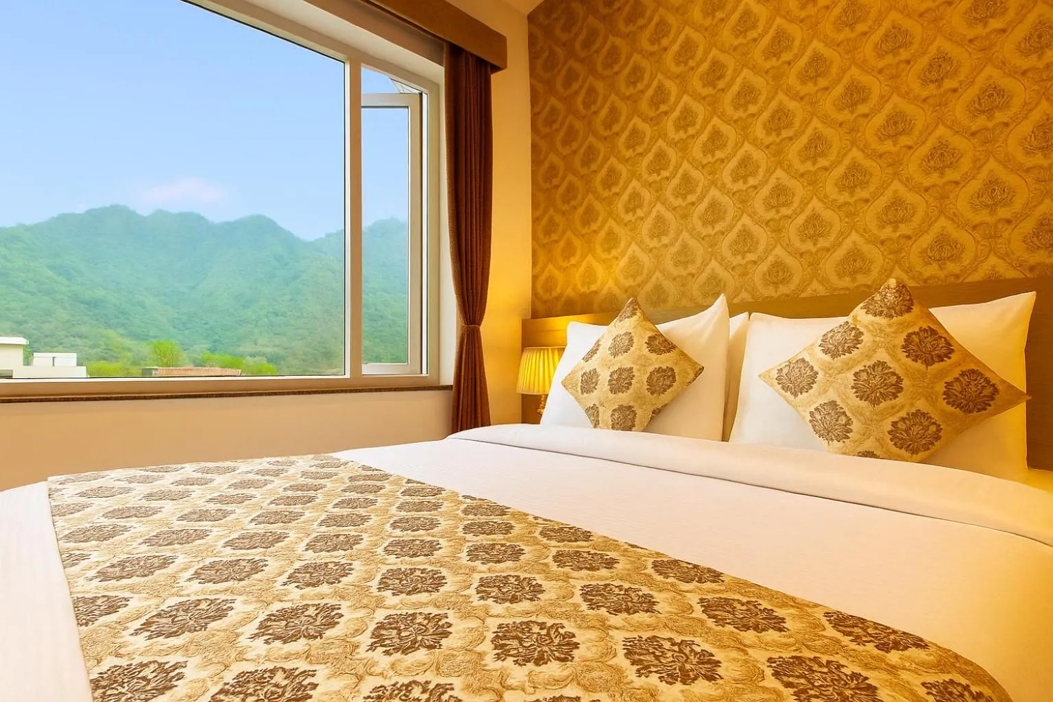 Bed in Arogyadham Wellness Retreat