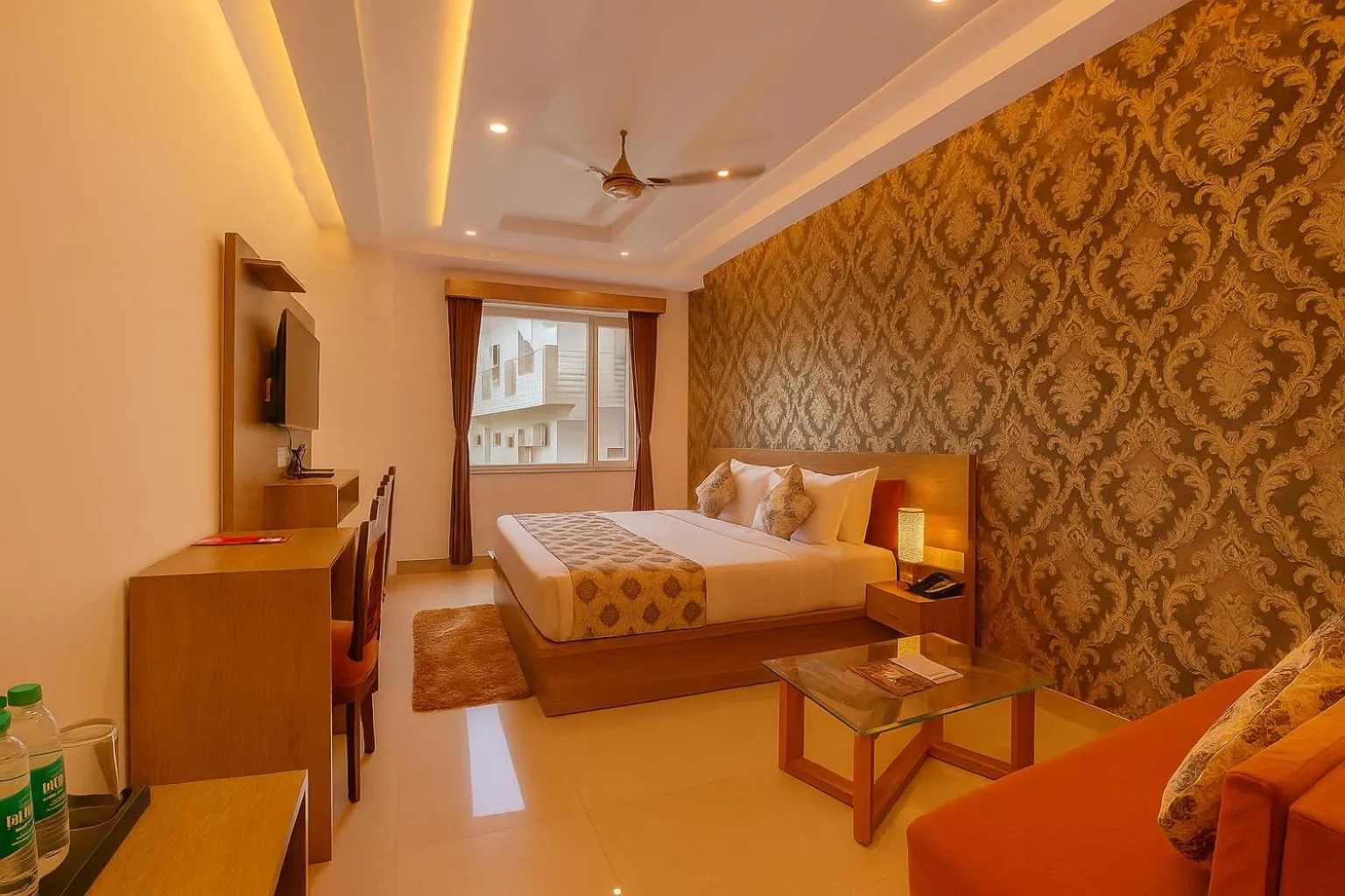 Bed in Arogyadham Wellness Retreat