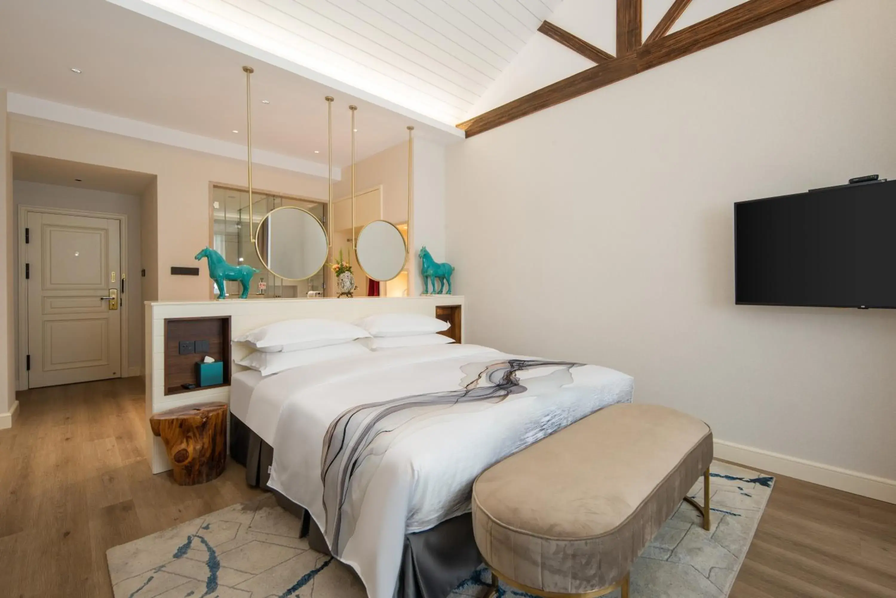 Bed in Huama SSAW Hotel Lijiang Bed in Huama SSAW Hotel Lijiang