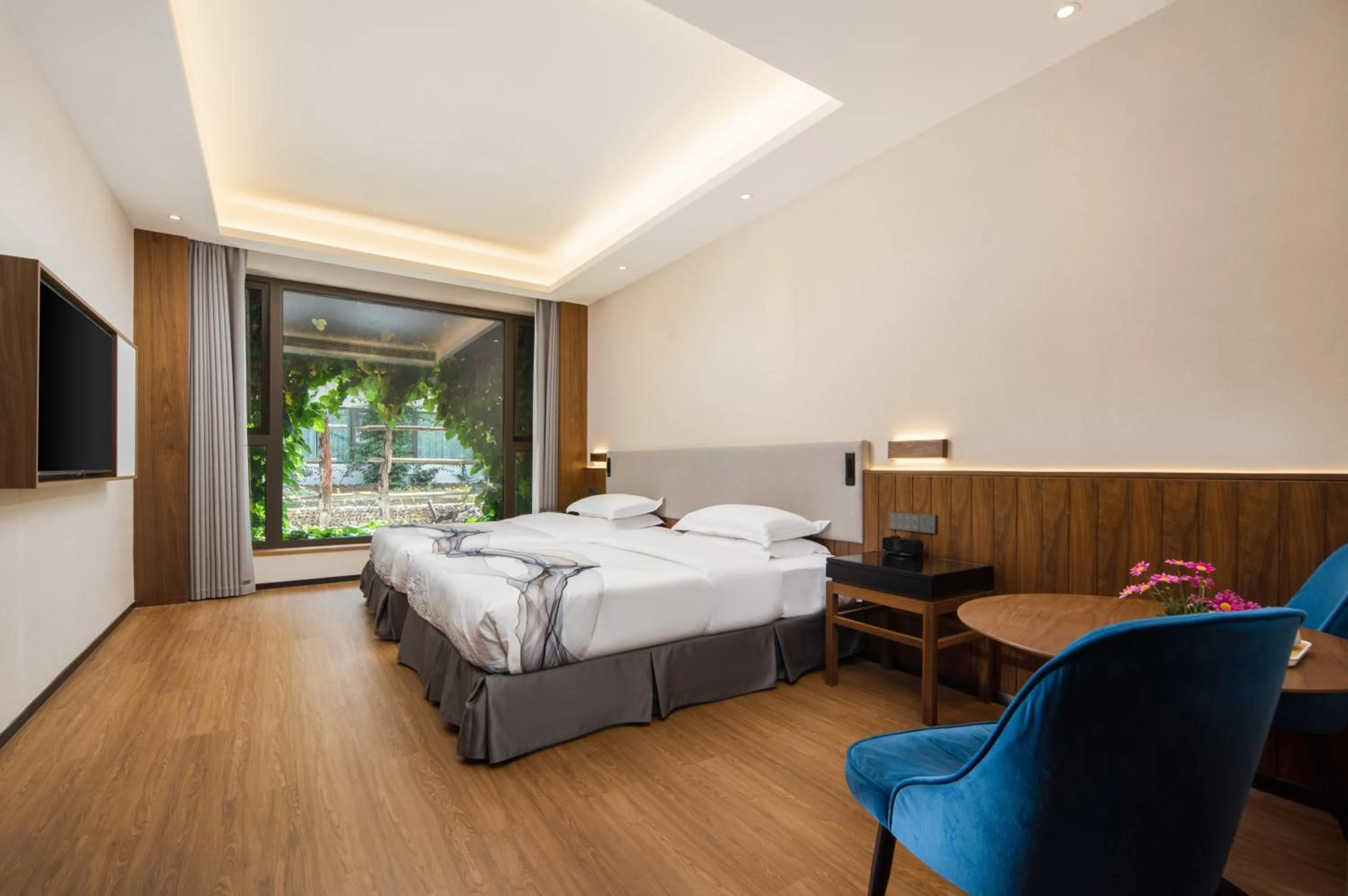 Bed in Huama SSAW Hotel Lijiang