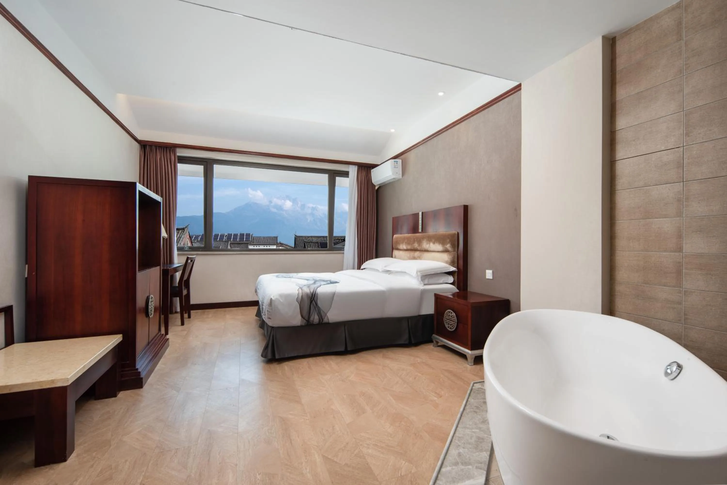 Bed in Huama SSAW Hotel Lijiang