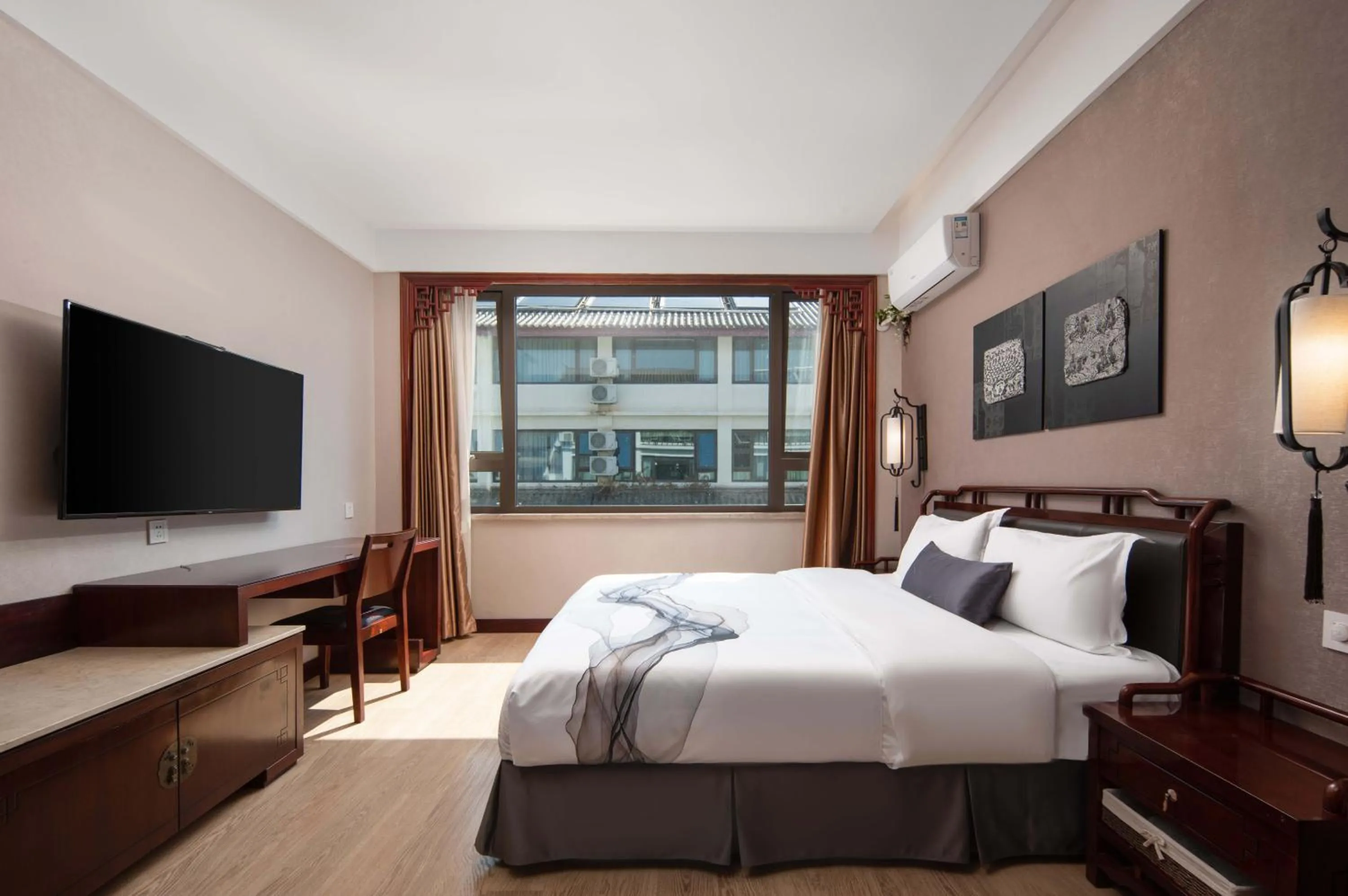 Bed in Huama SSAW Hotel Lijiang