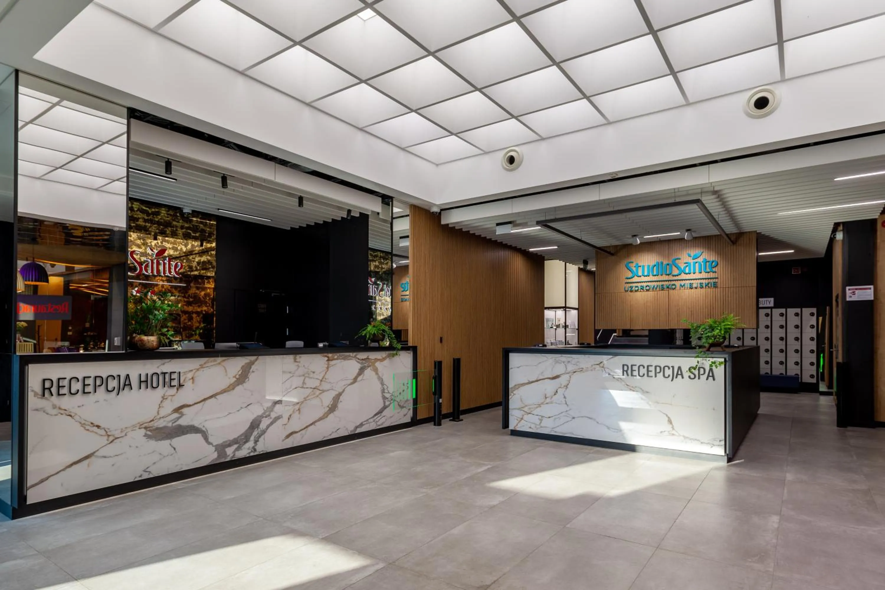 Lobby or reception in Hotel Sante