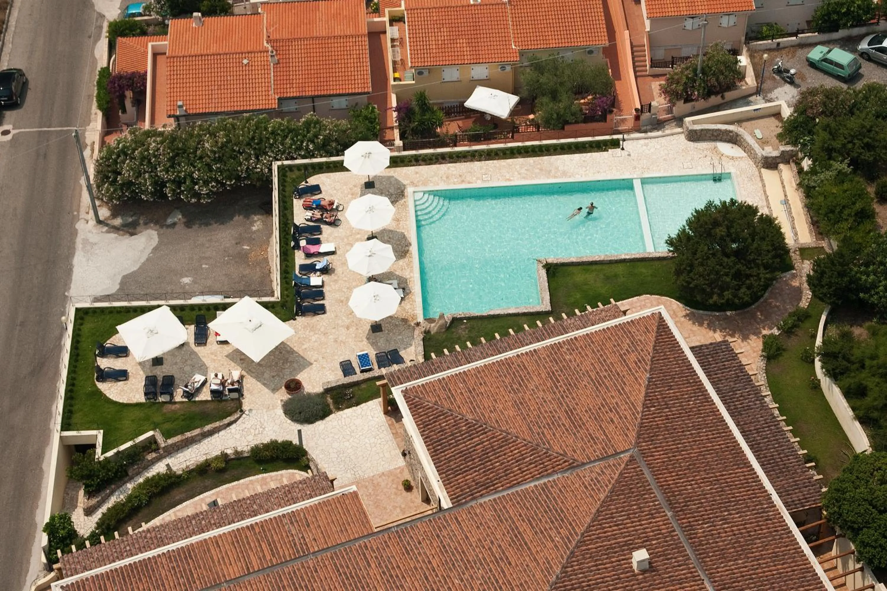 Bird's eye view in Hotel Villa Gustui Maris