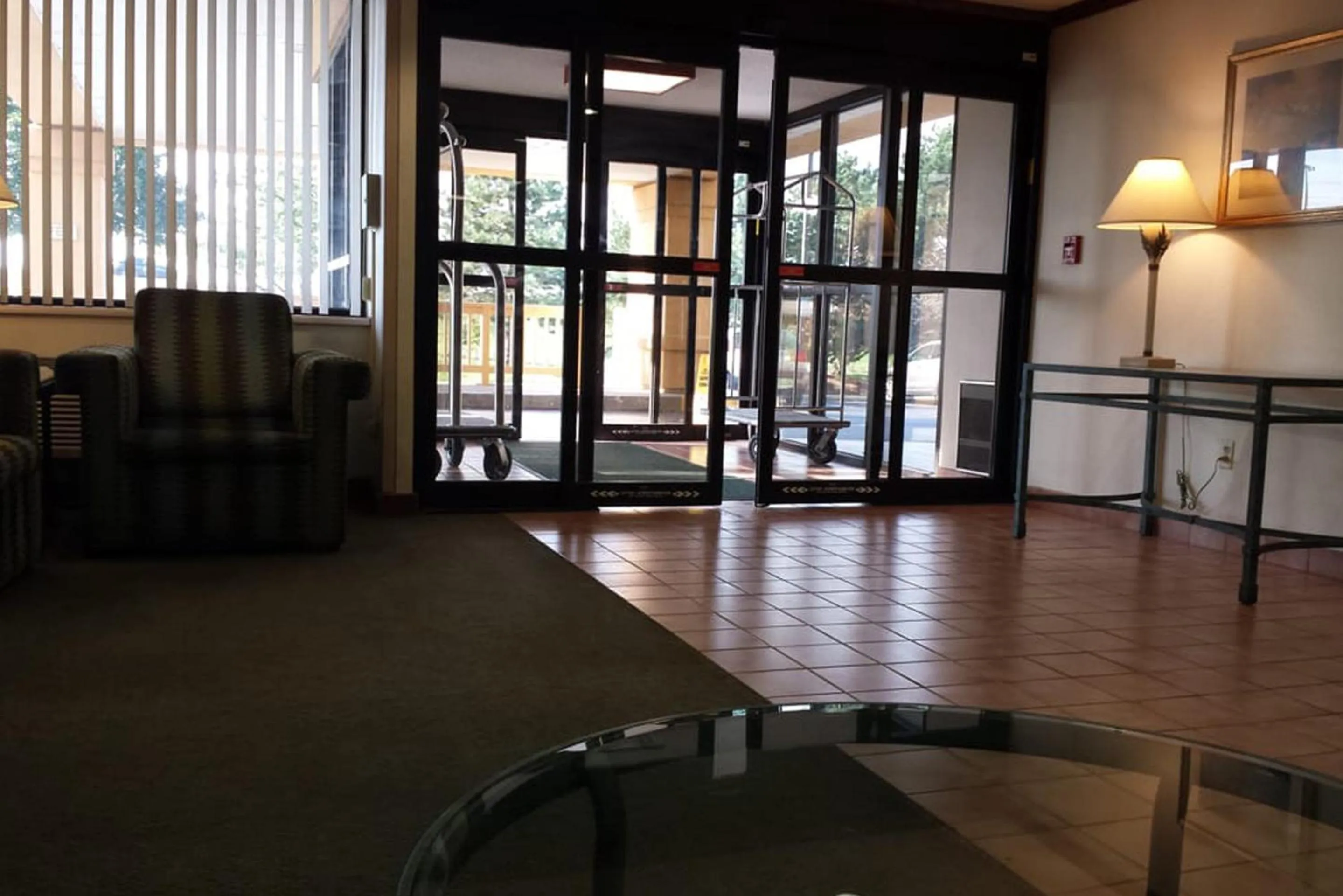 Property building in Norwood Inn & Suites Indianapolis East Post Drive