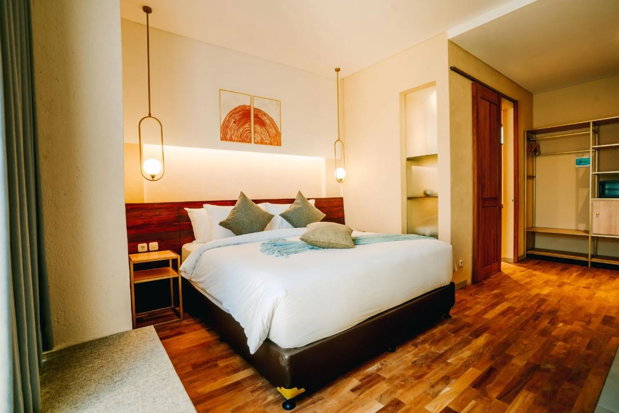 Photo of the whole room, Bed in Tanaga CoLiving