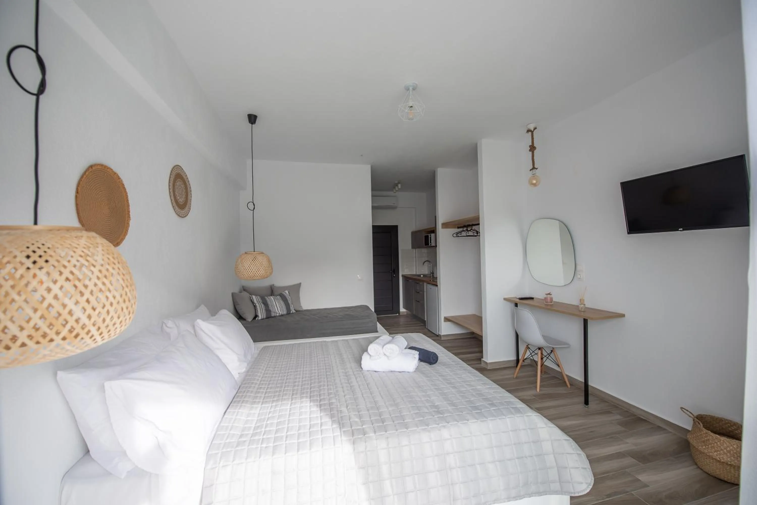 Bed in Alios Gaia - Seaside Apartments