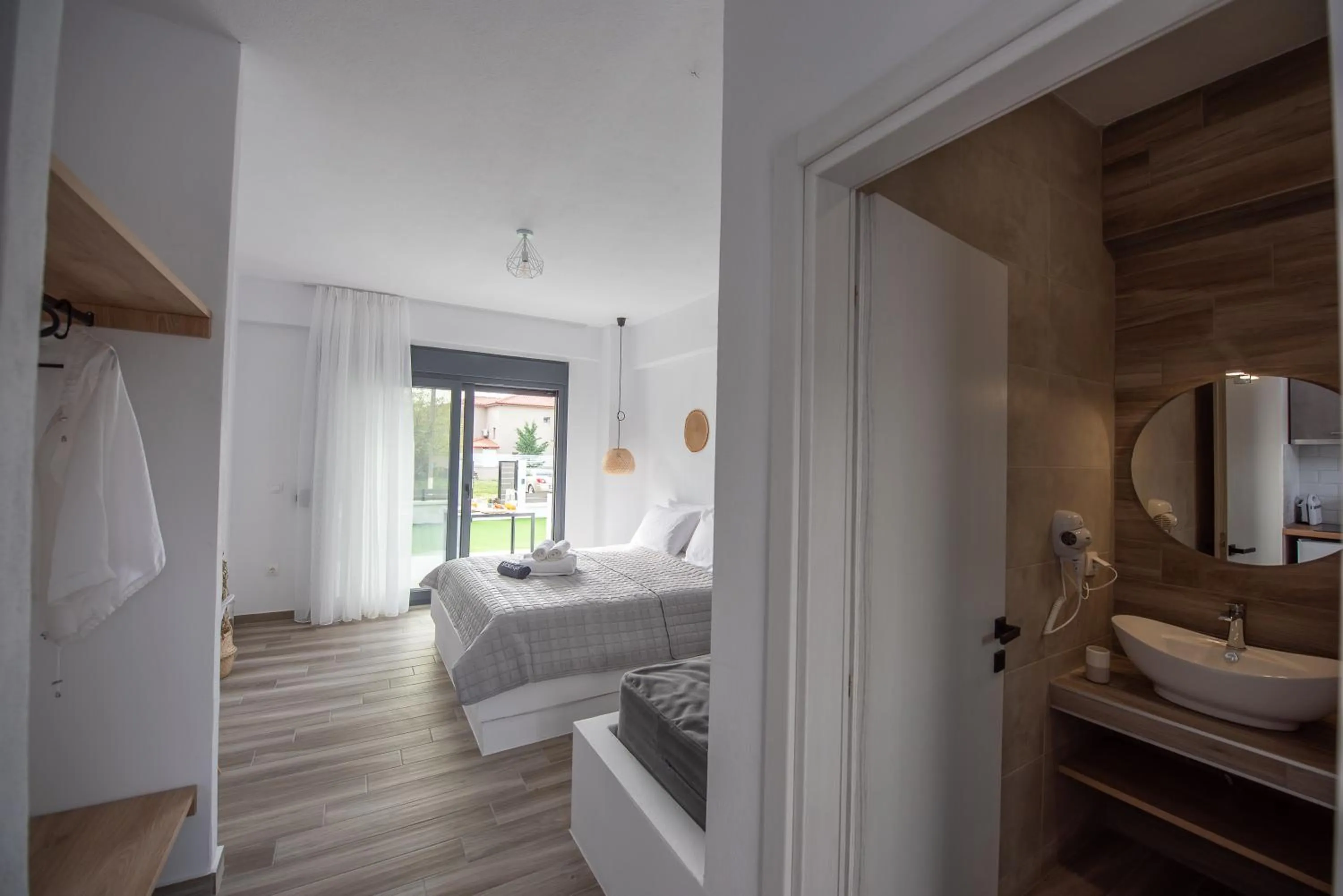 Bed in Alios Gaia - Seaside Apartments