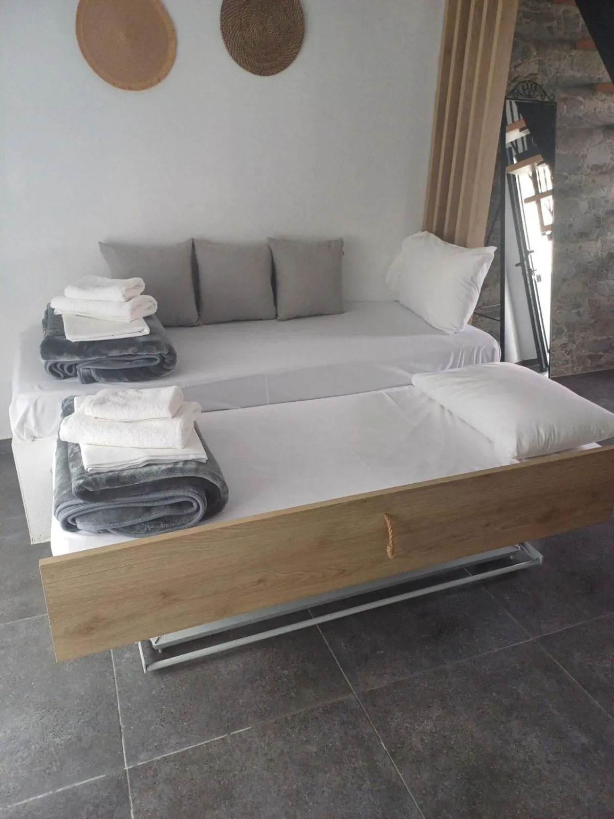 Bed in Alios Gaia - Seaside Apartments