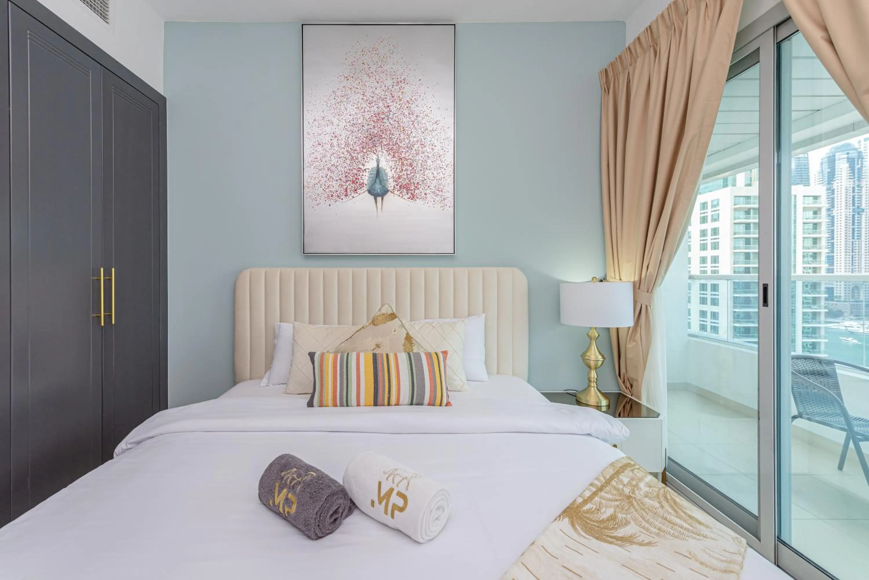 Bedroom, Bed in Marco Polo - Find your calm escape in Dubai Marina