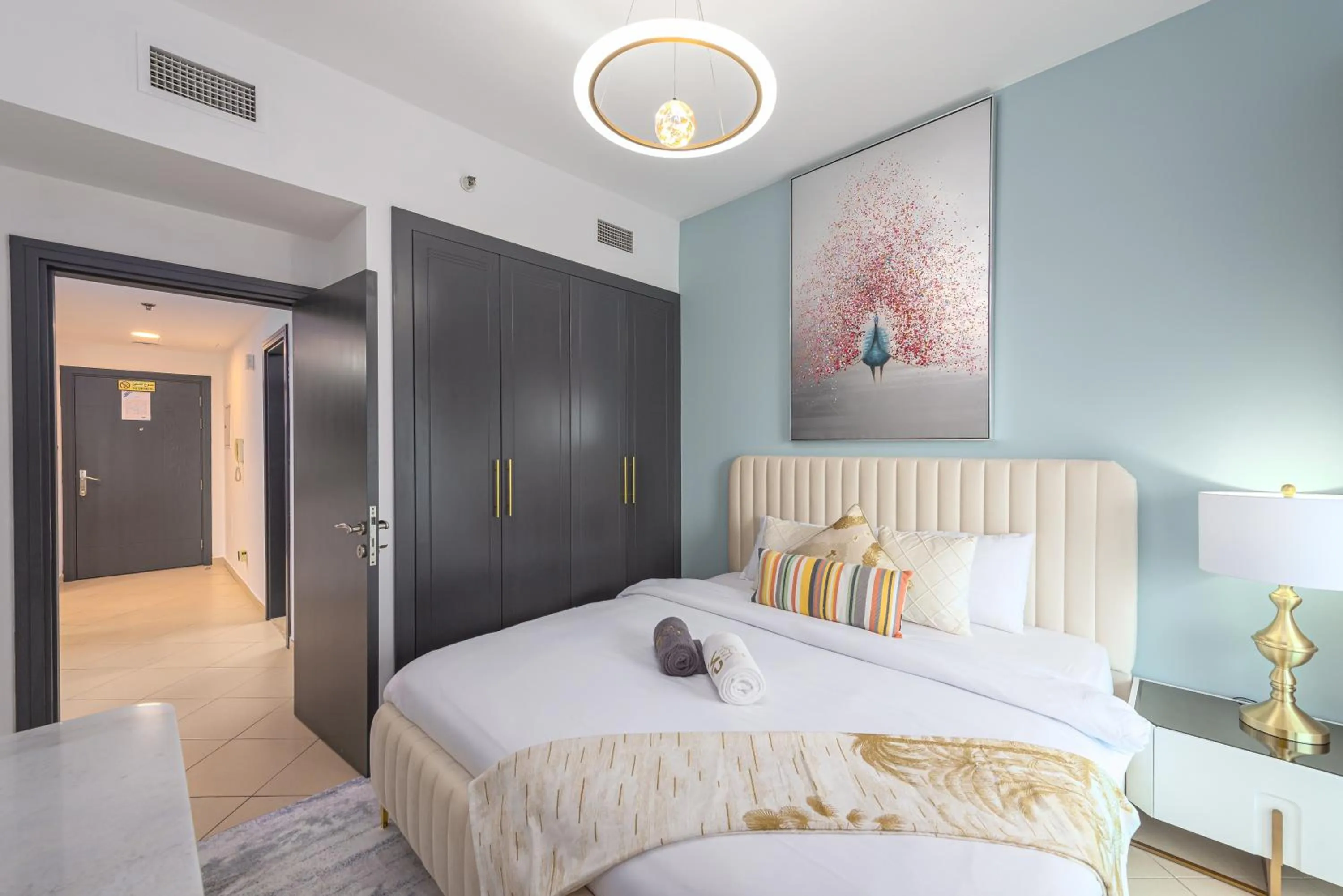 Bedroom, Bed in Marco Polo - Find your calm escape in Dubai Marina