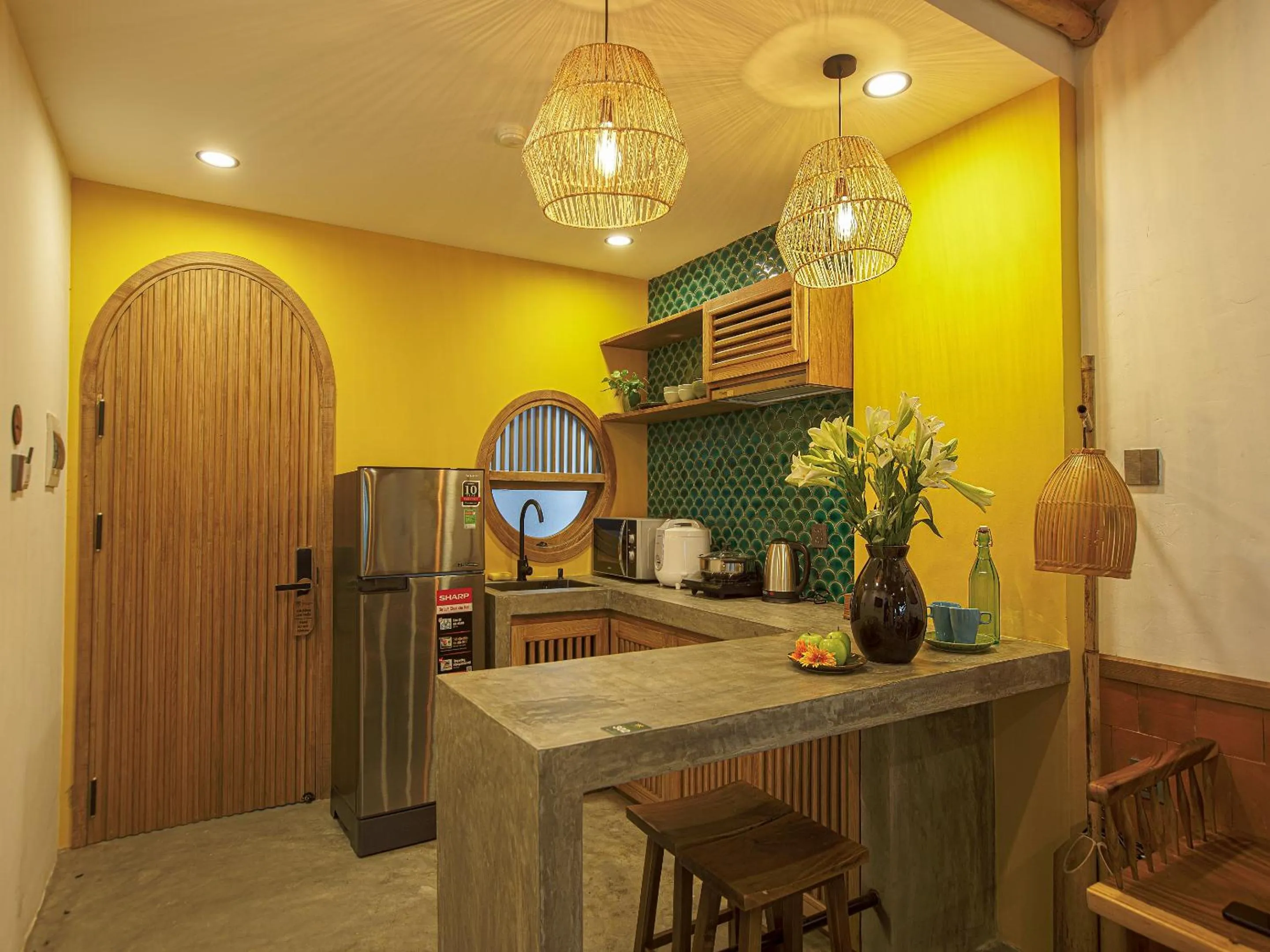 Kitchen or kitchenette in TA Danang Boutique Hotel