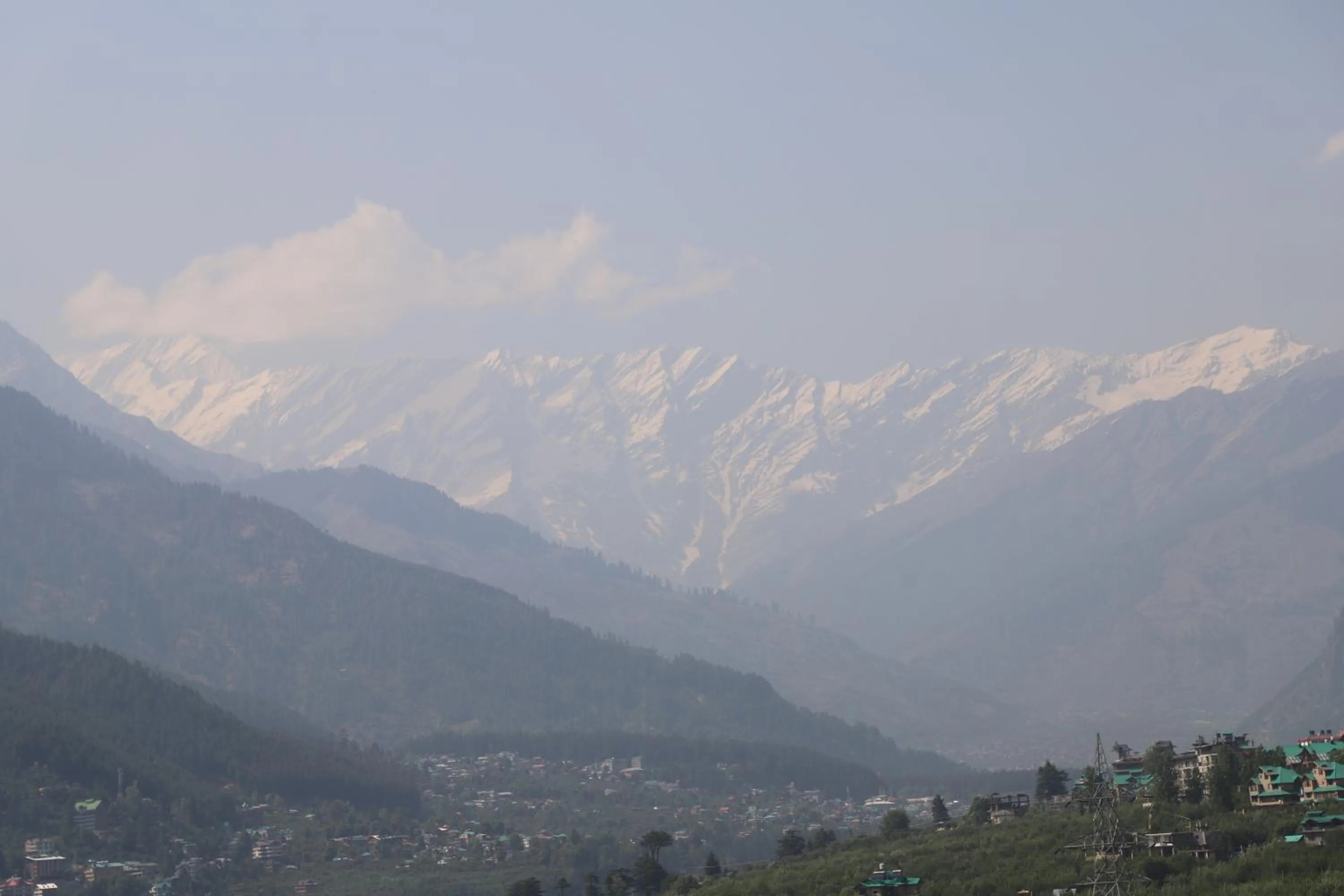 Natural landscape in indian backpackers hostel