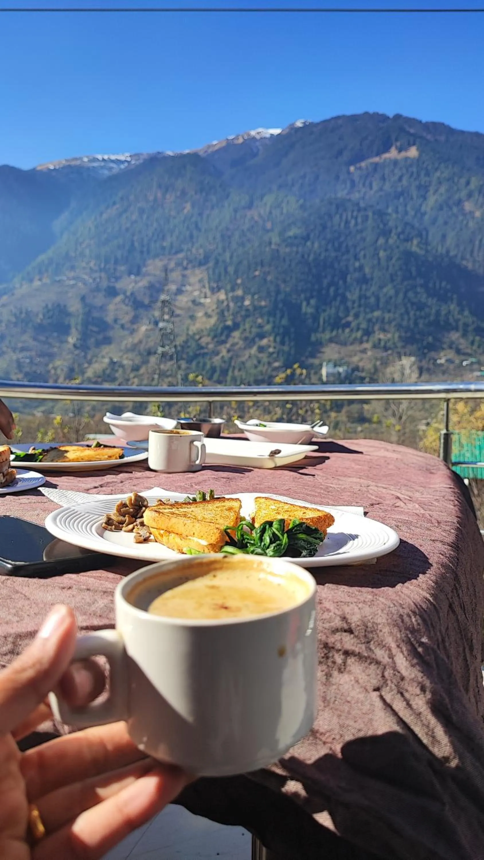 Natural landscape in indian backpackers hostel