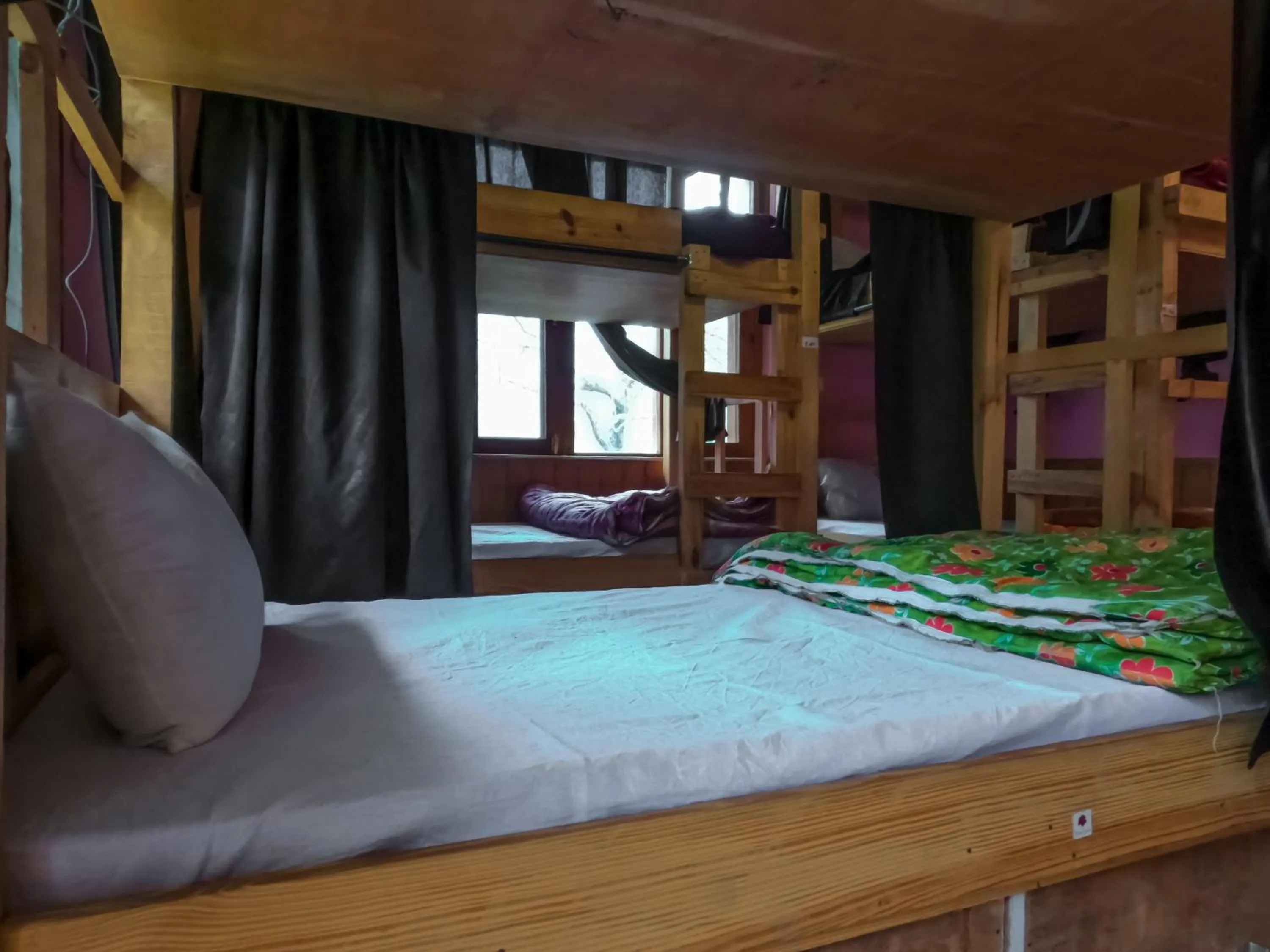 Bed in indian backpackers hostel