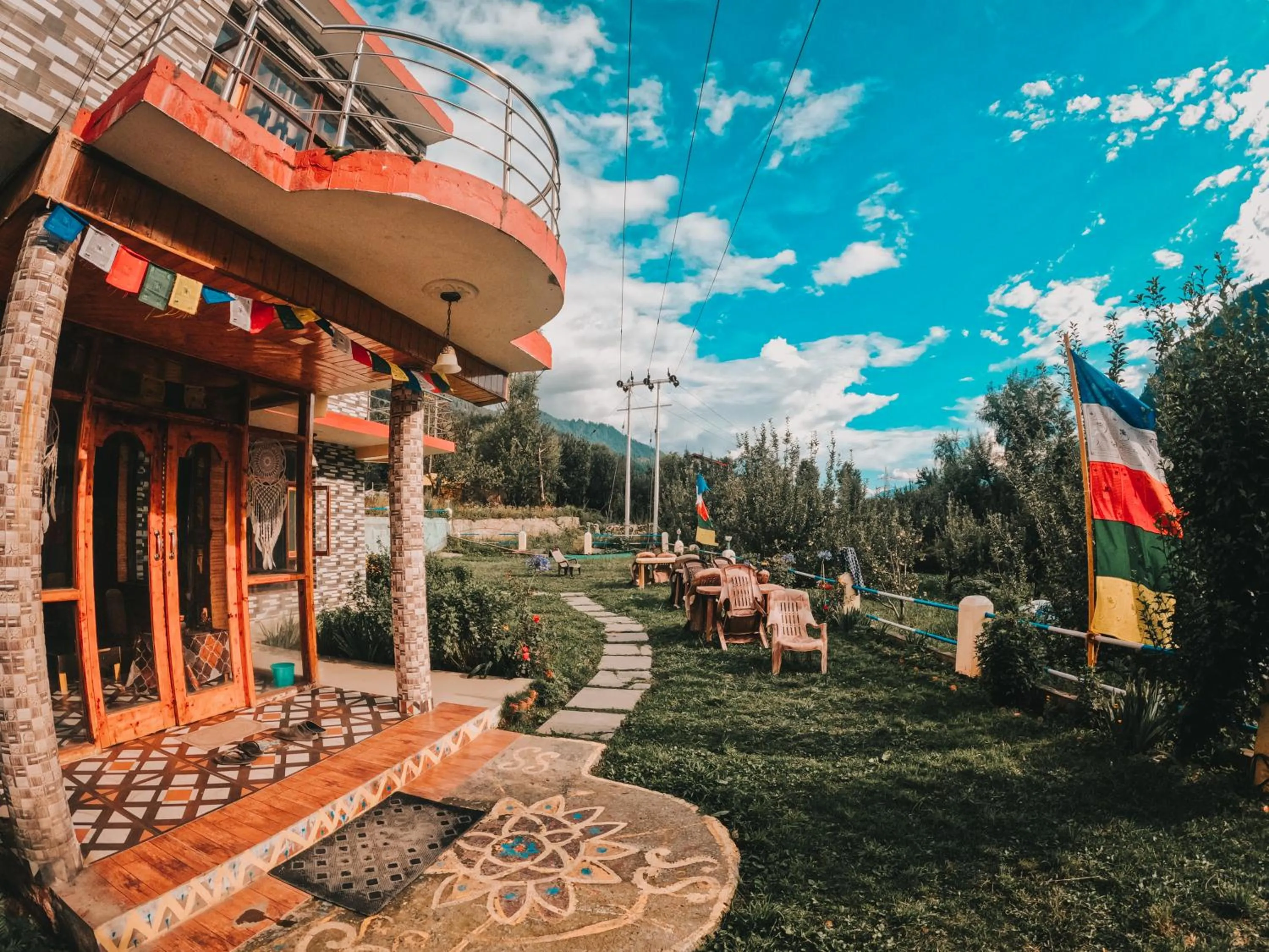 Property building in indian backpackers hostel