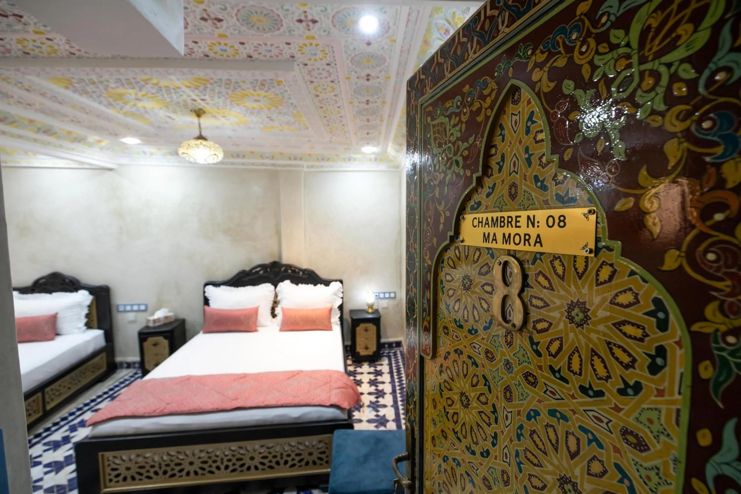 Bed in Hotel & Ryad DALILA