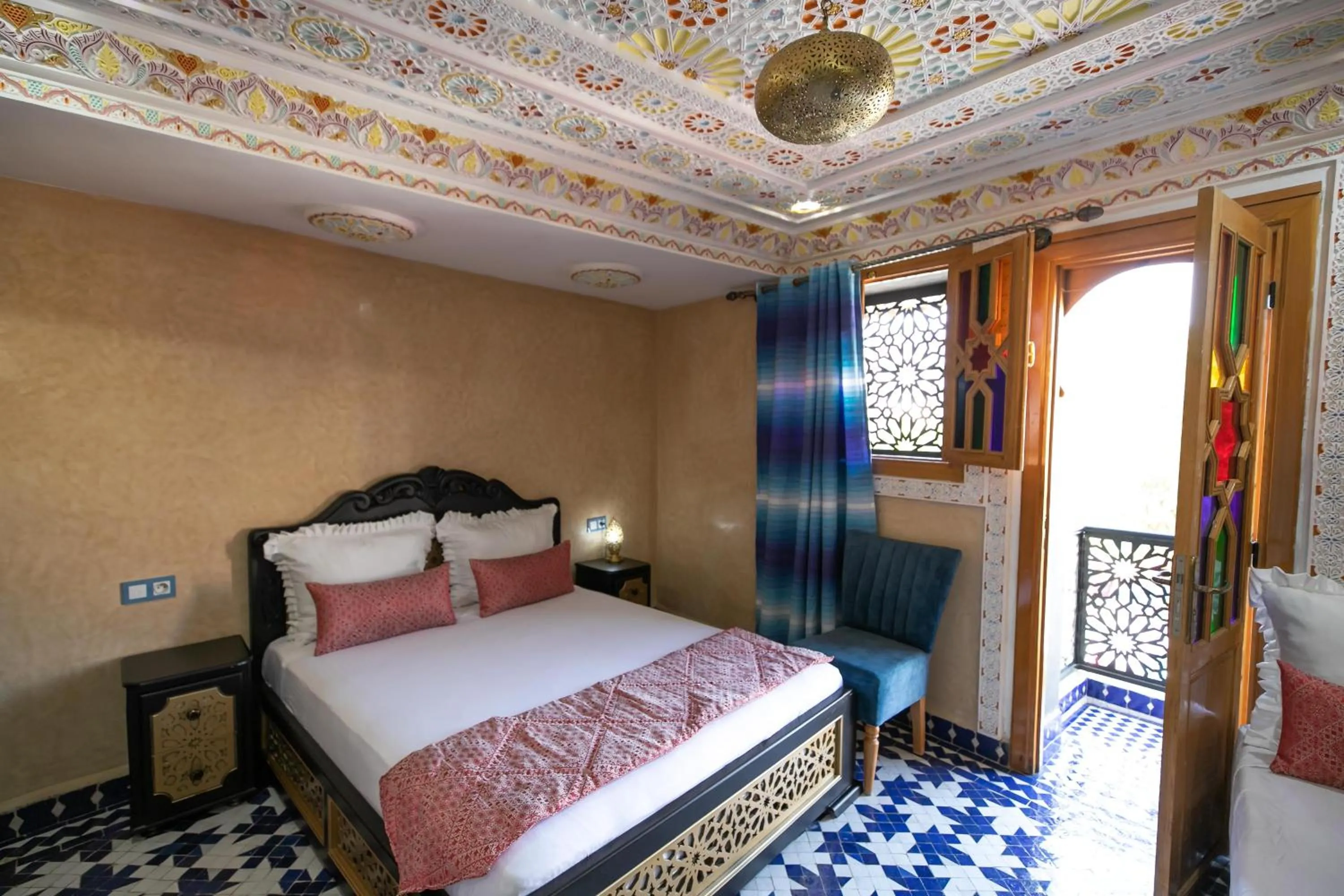 Bed in Hotel & Ryad DALILA