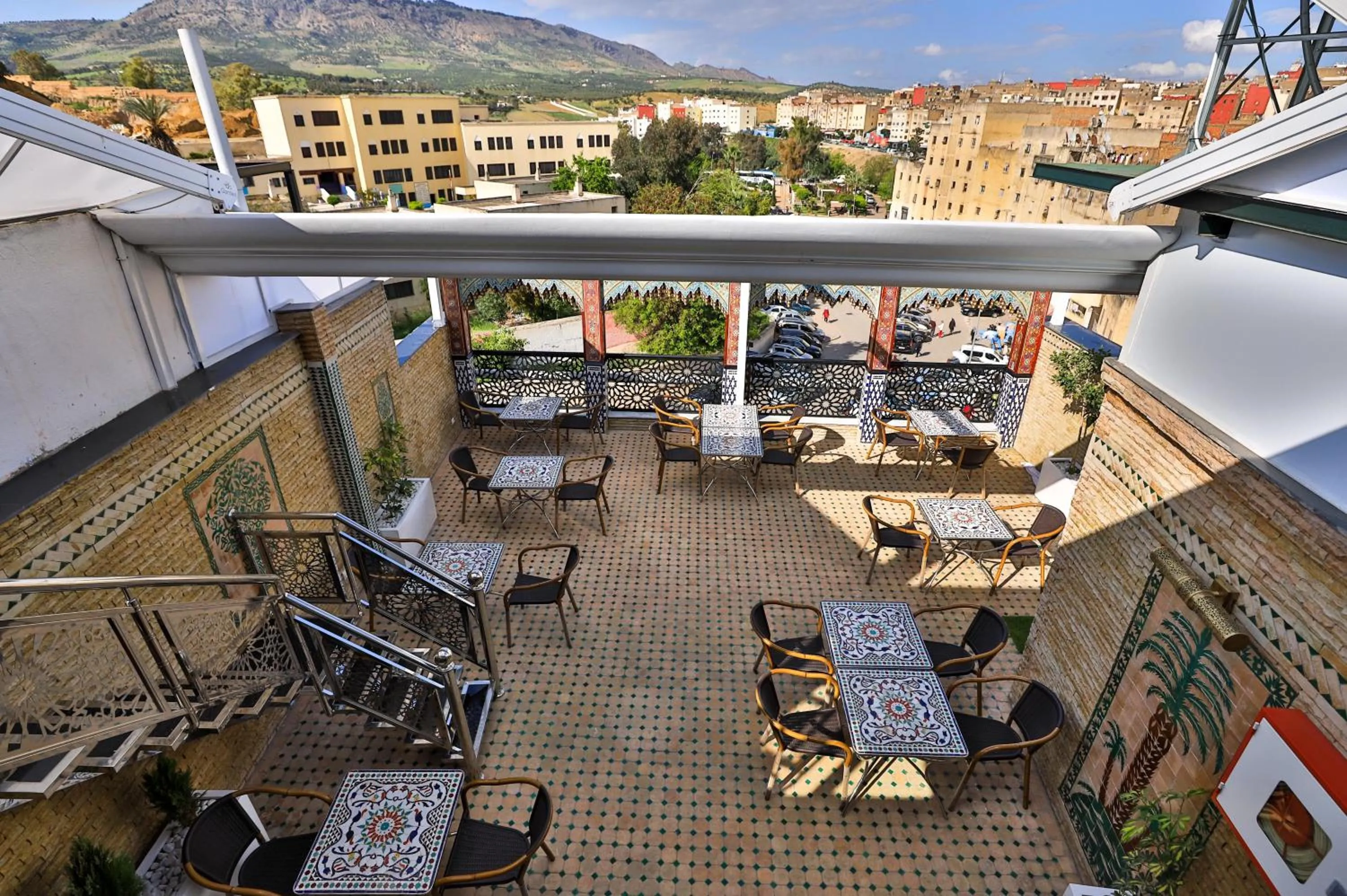 Balcony/Terrace in Hotel & Ryad DALILA