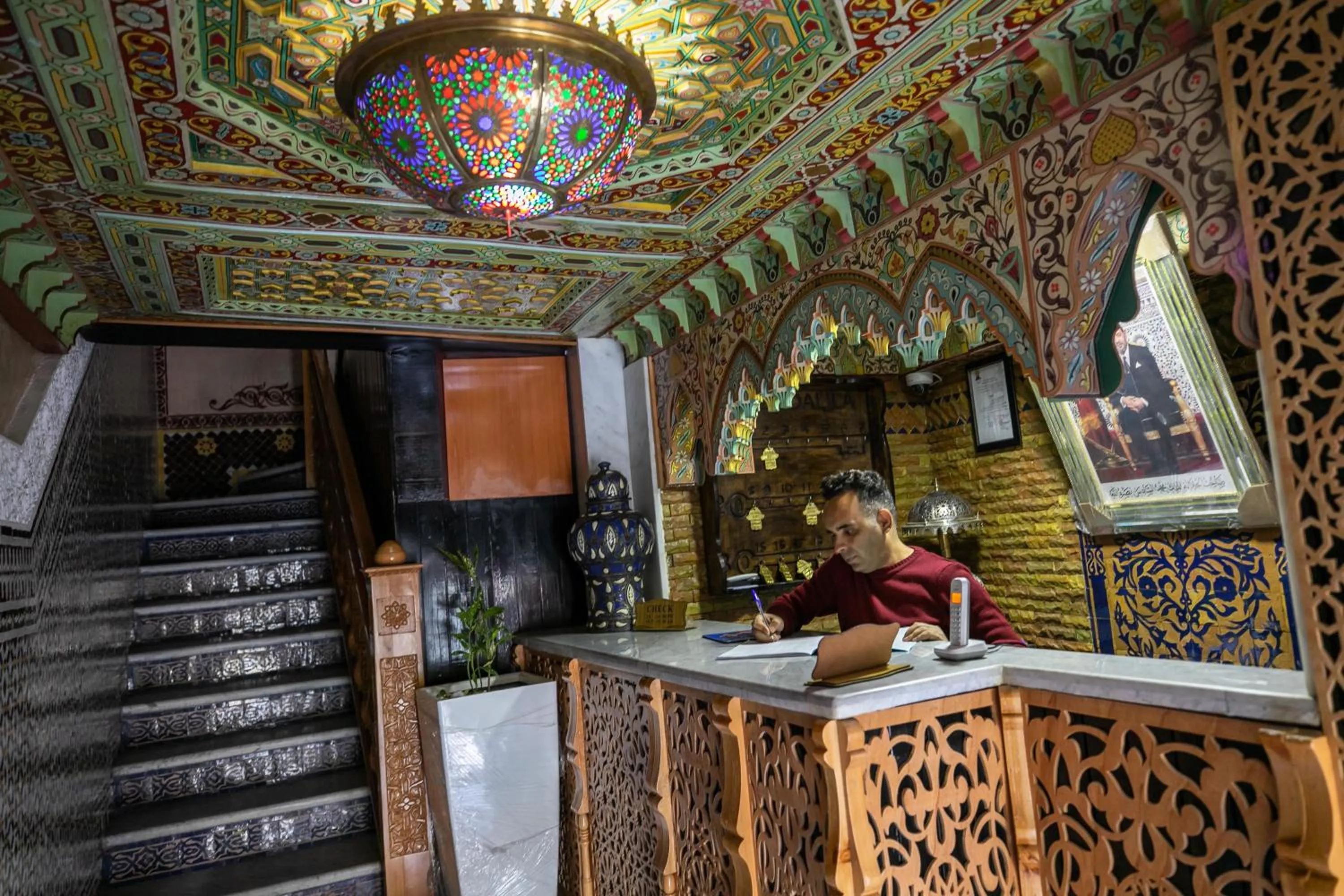 Lobby or reception in Hotel & Ryad DALILA