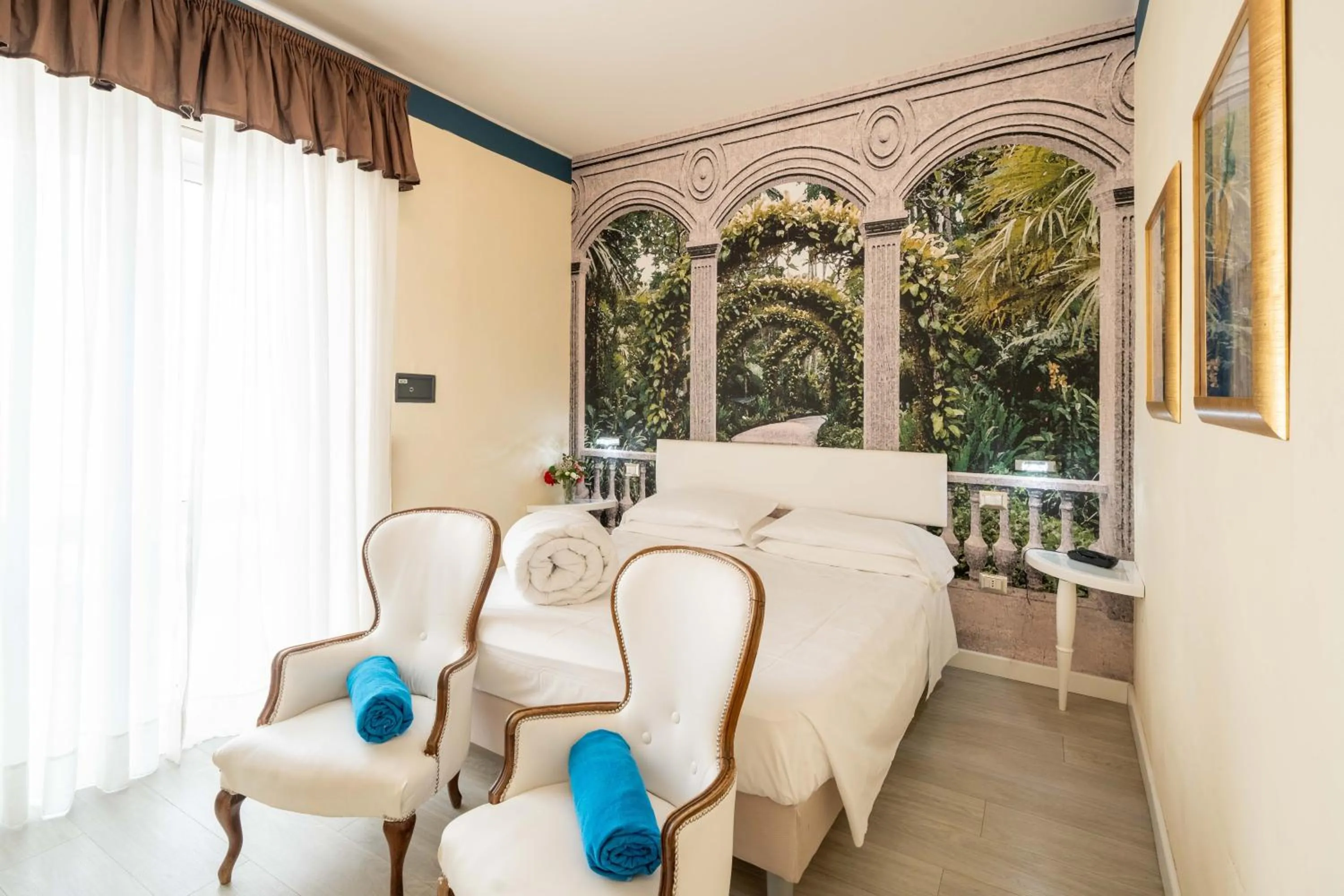 Bed in Hotel Manzoni Wellness&Spa