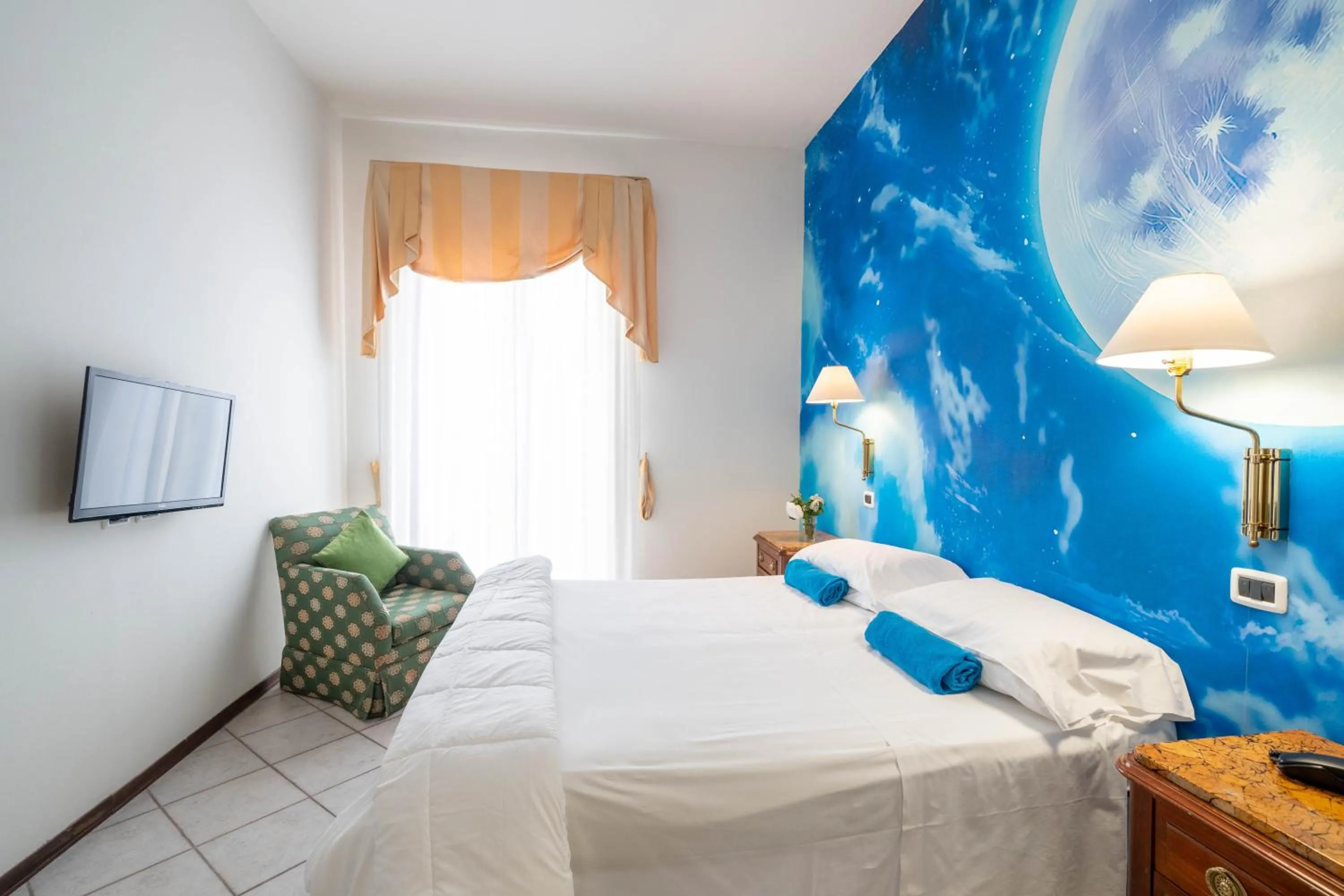 Bed in Hotel Manzoni Wellness&Spa