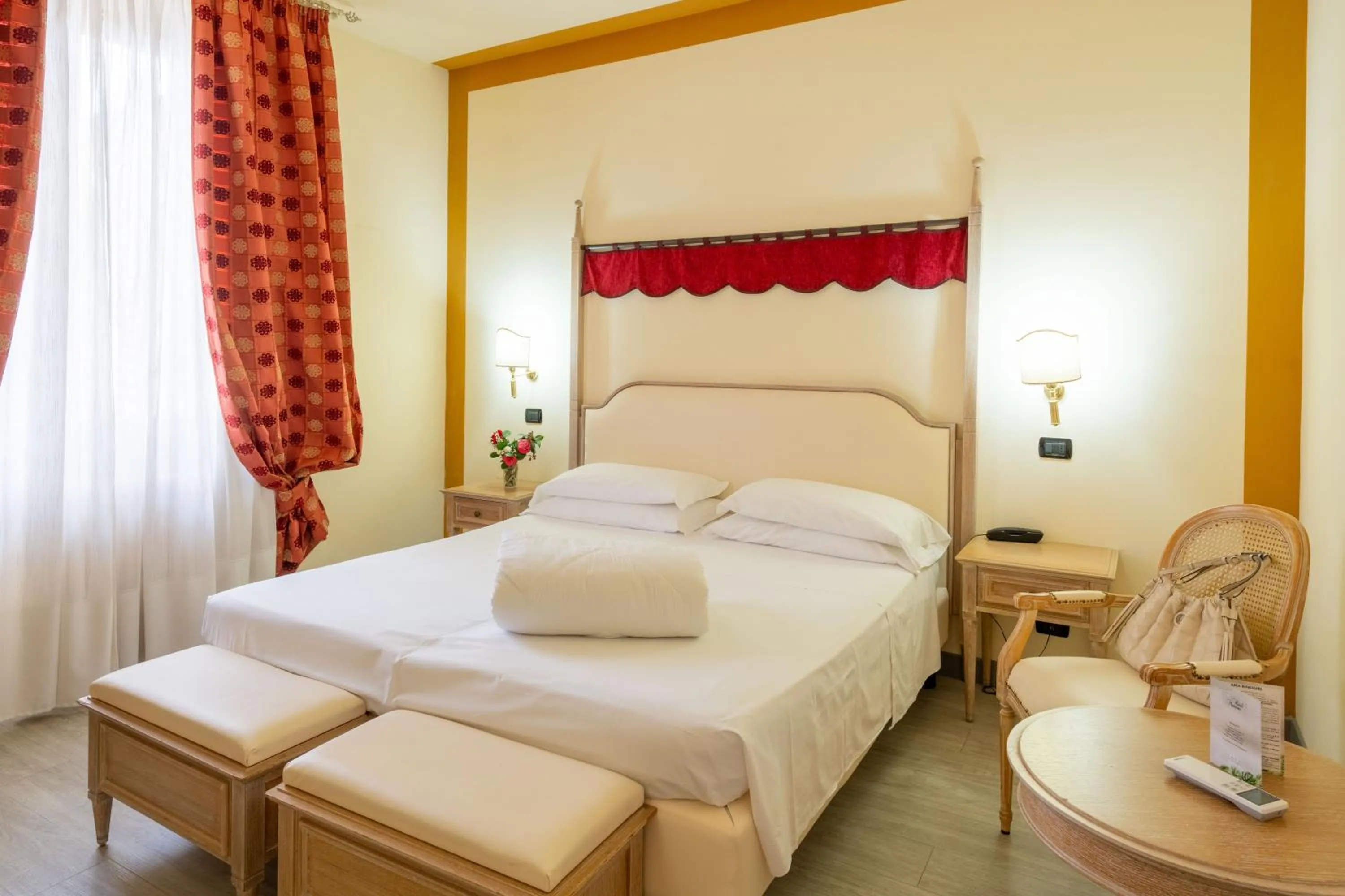 Bed in Hotel Manzoni Wellness&Spa