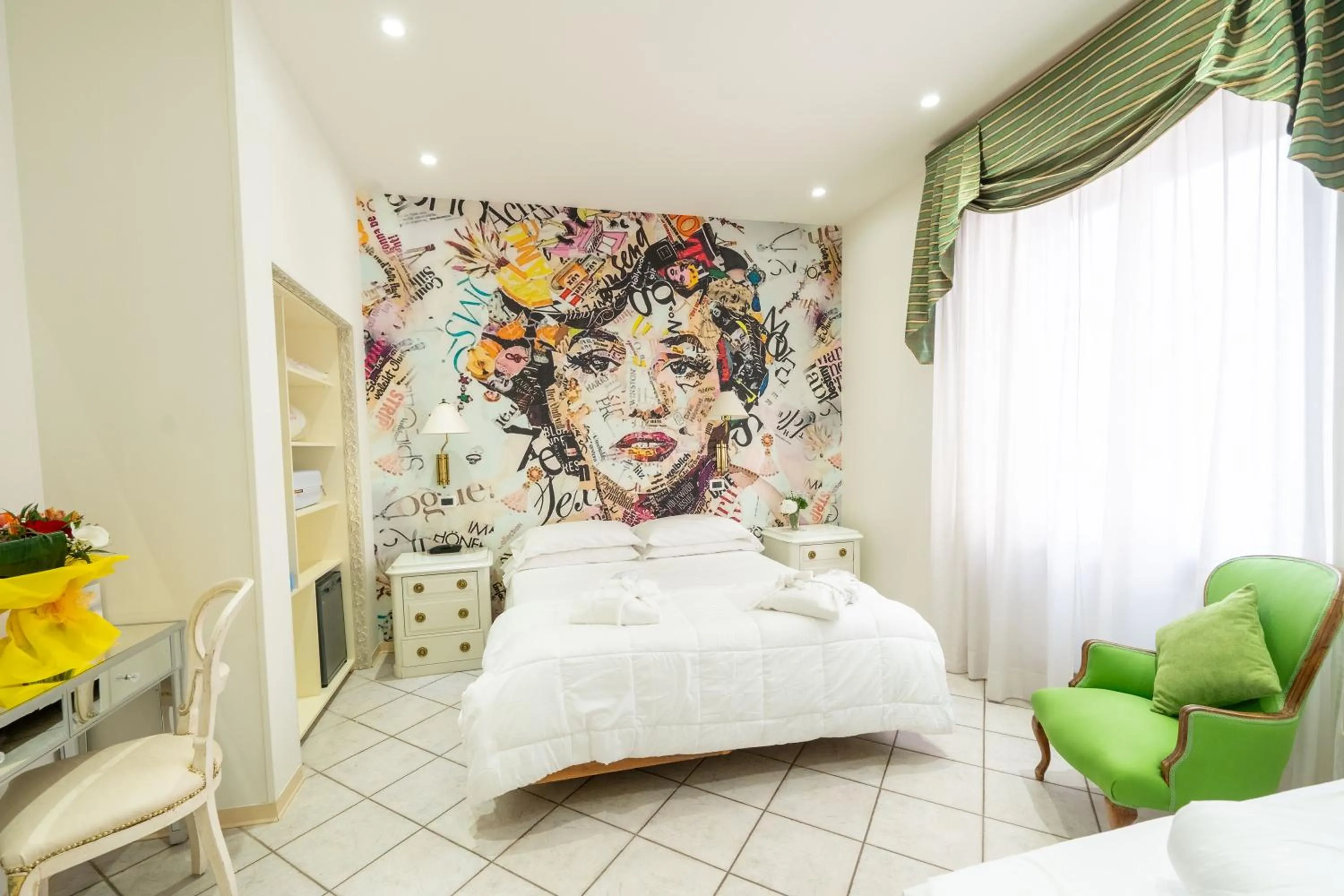 Bed in Hotel Manzoni Wellness&Spa