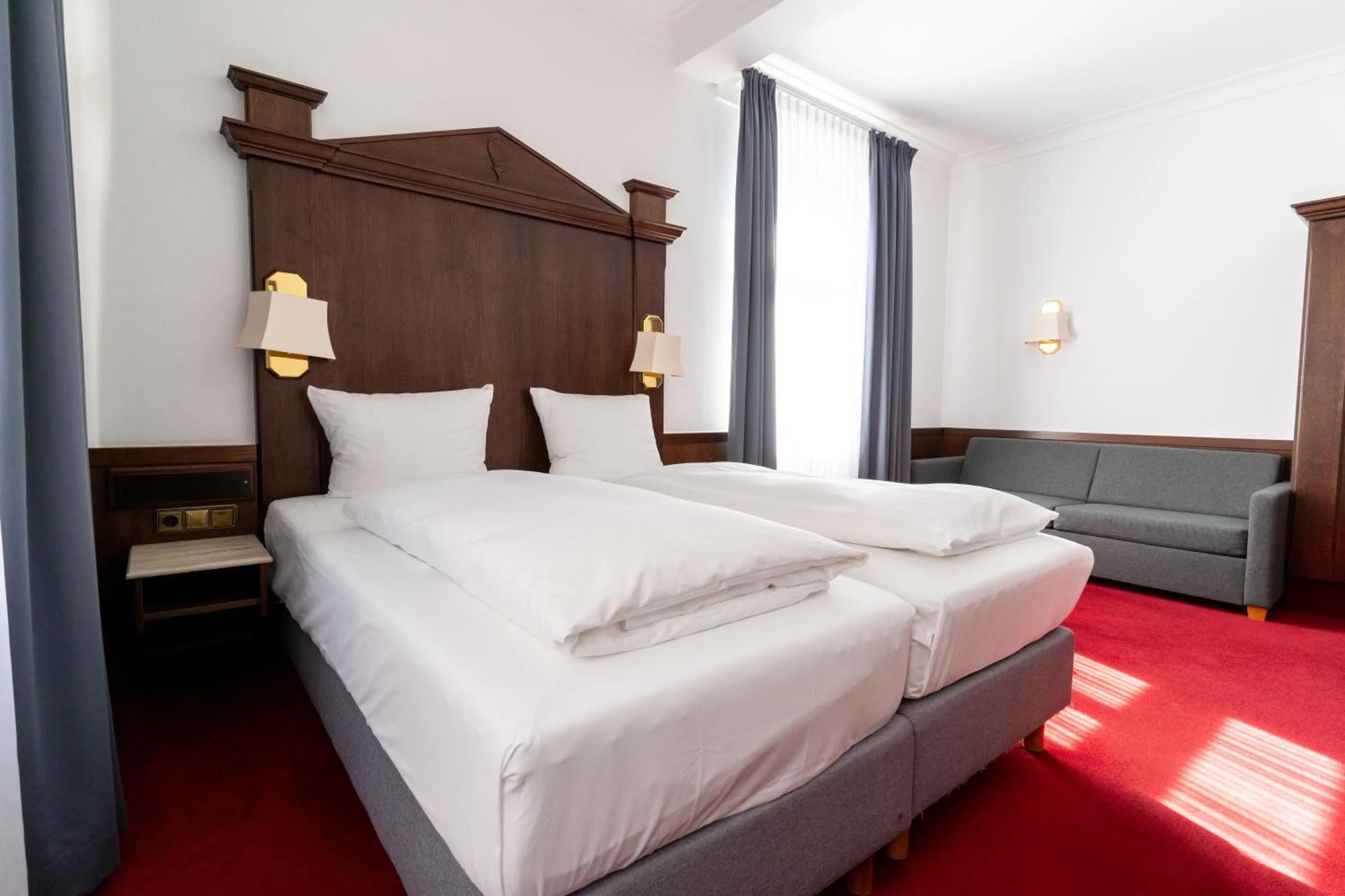 Bed in Hotel zum Ritter