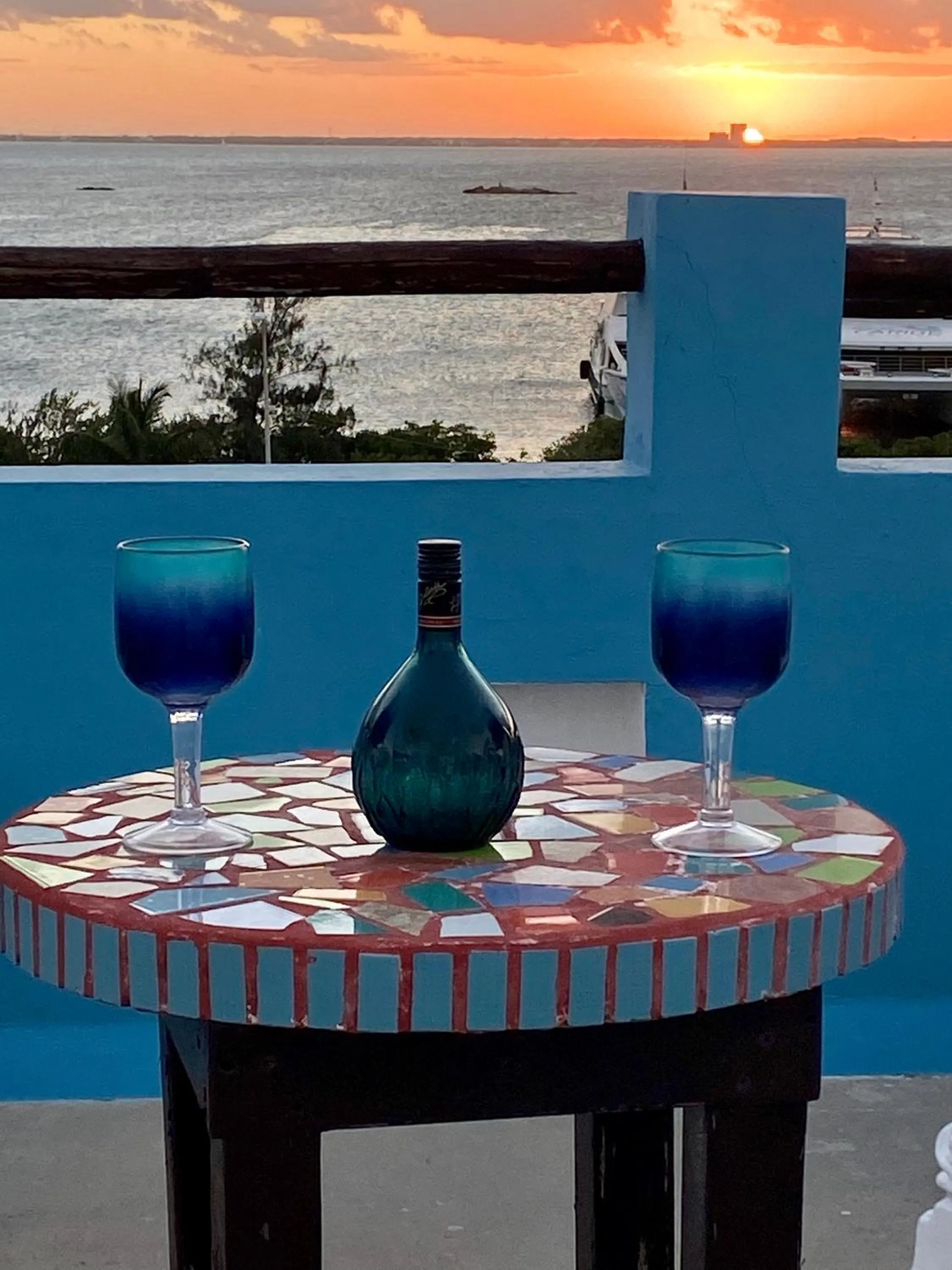 Balcony/Terrace in Casa Cielo Studio 1 with Tropical Garden Patio