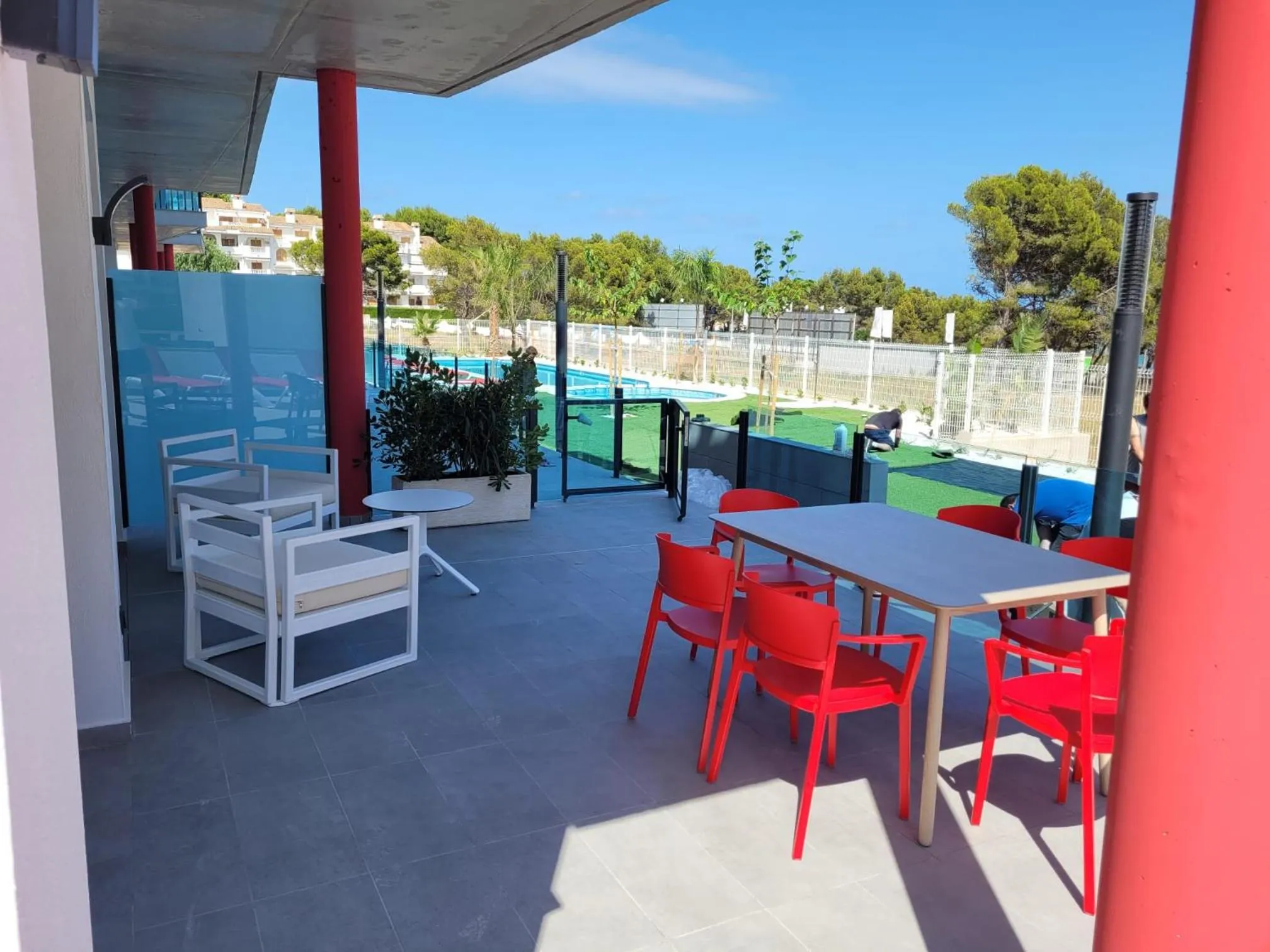Balcony/Terrace in AZAHAR BEACH Red Apartments & Spa