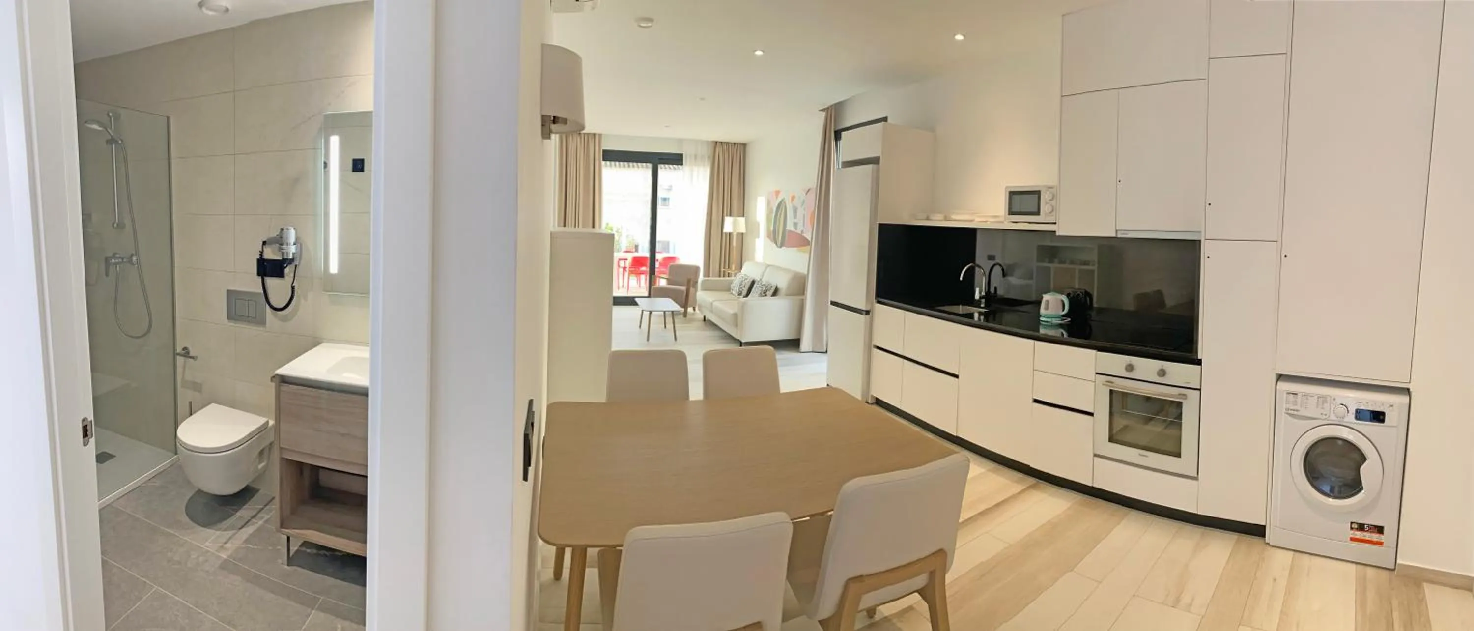 Kitchen or kitchenette in AZAHAR BEACH Red Apartments & Spa