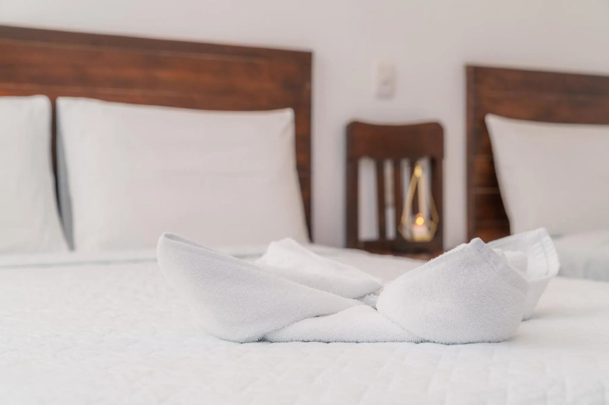 towels, Bed in Casa Ramona