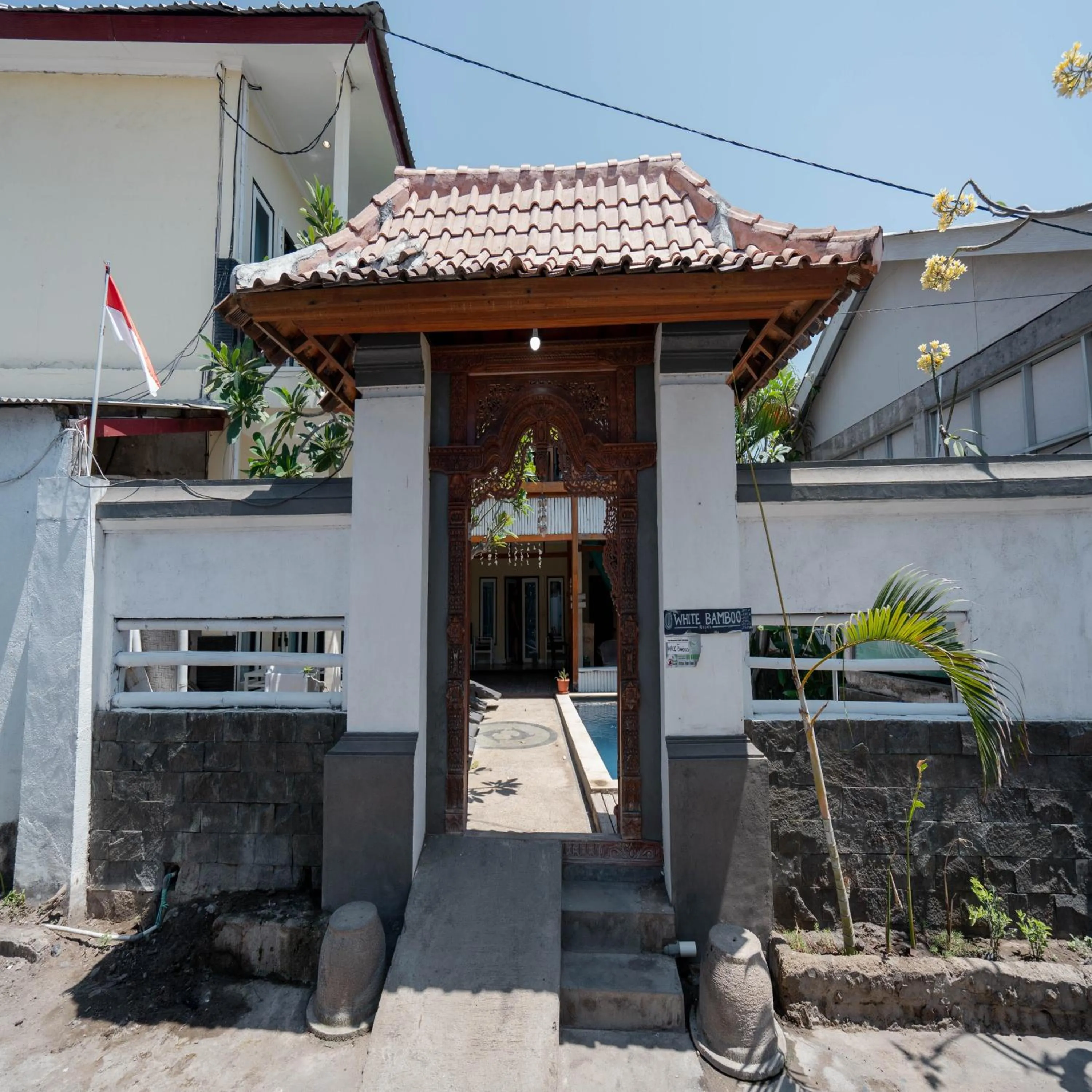 Facade/entrance in Gili White Bamboo Resort