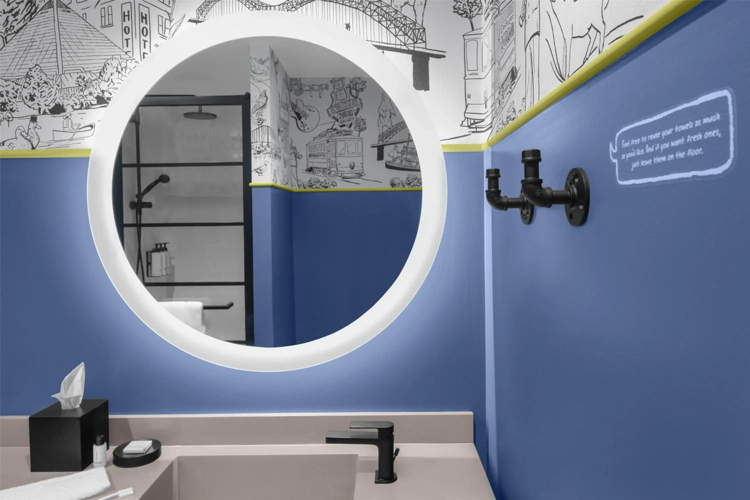 Bathroom in Caption By Hyatt Beale Street Memphis Bathroom in Caption By Hyatt Beale Street Memphis