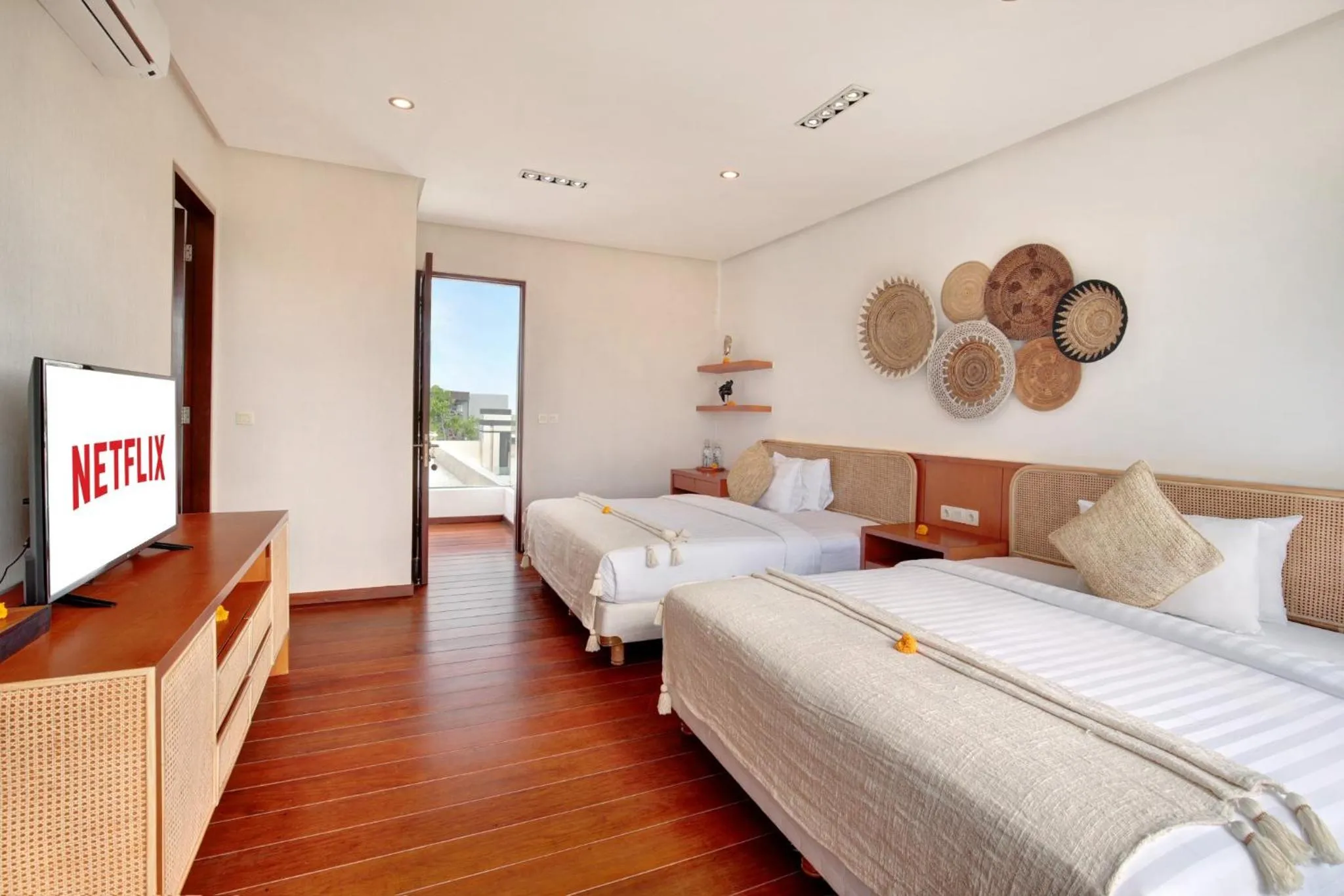 Bed in Nara Villa Canggu by Ini Vie Hospitality