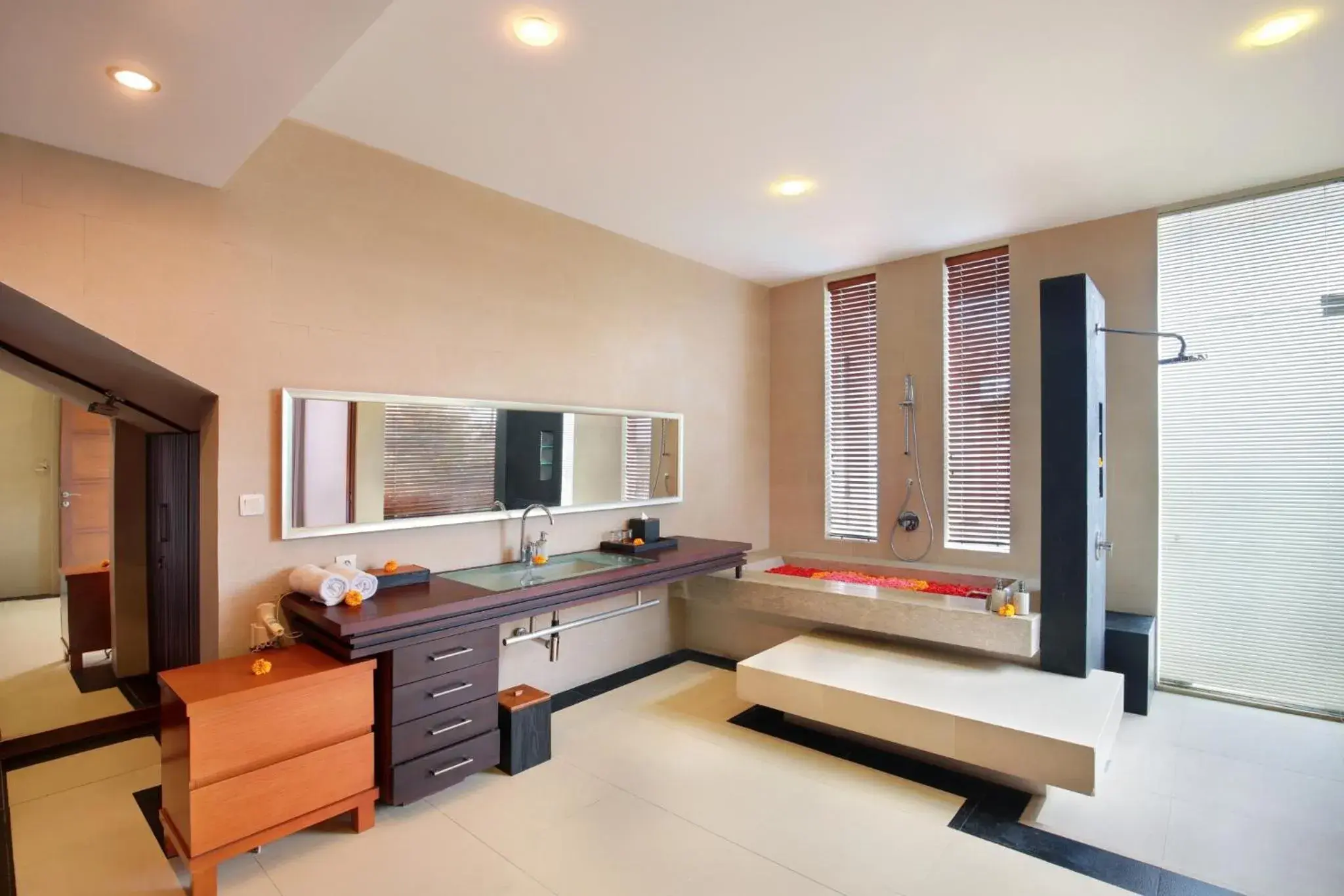 Bathroom, Bed in Nara Villa Canggu by Ini Vie Hospitality Bathroom, Bed in Nara Villa Canggu by Ini Vie Hospitality